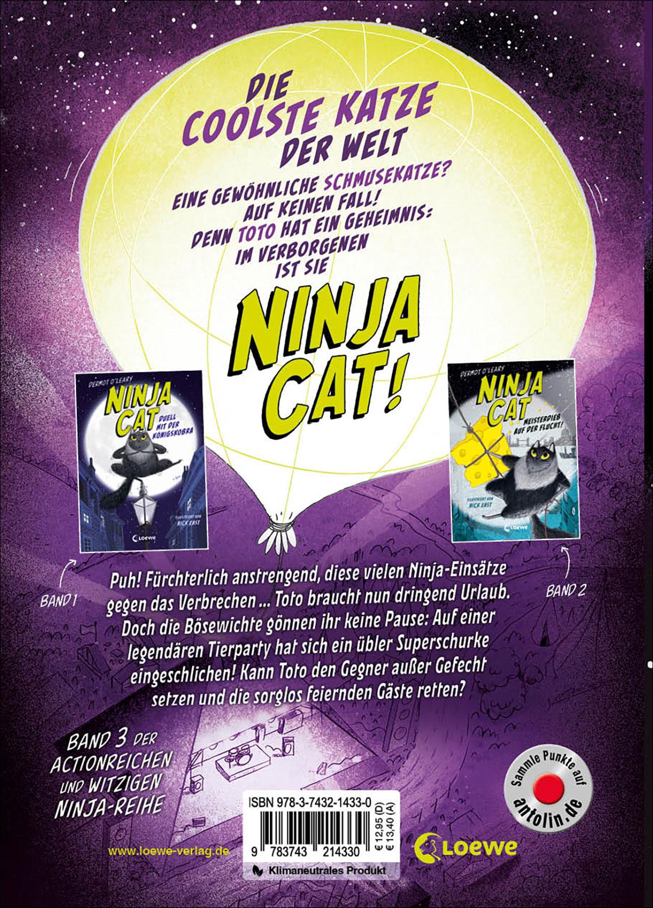 Rückseitencover Ninja Cat (Band 3) - Die Rache des Superschurken
