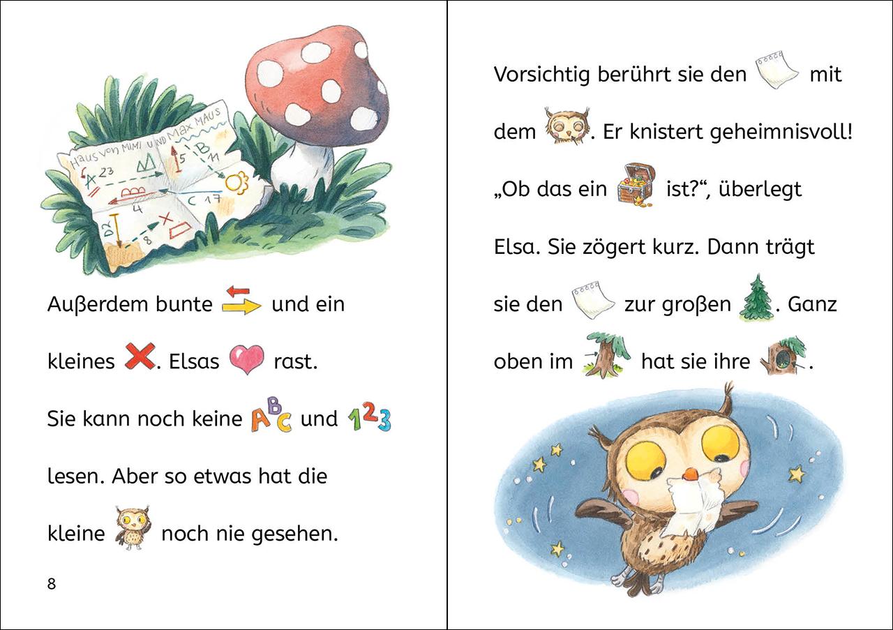 Beispielinhalt (Bild) Bildermaus - Die kleine Eule findet einen Schatz