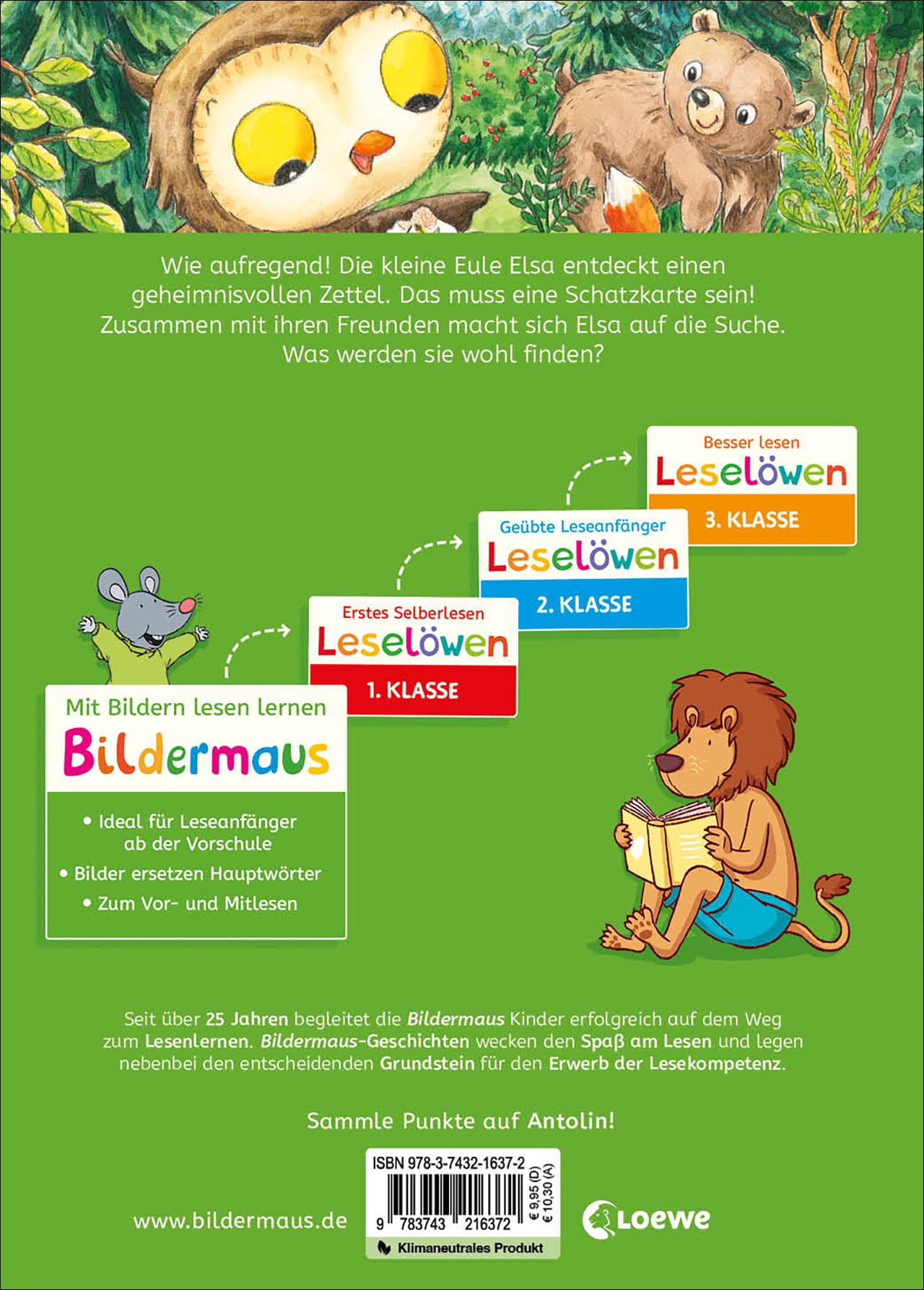 Rückseitencover Bildermaus - Die kleine Eule findet einen Schatz