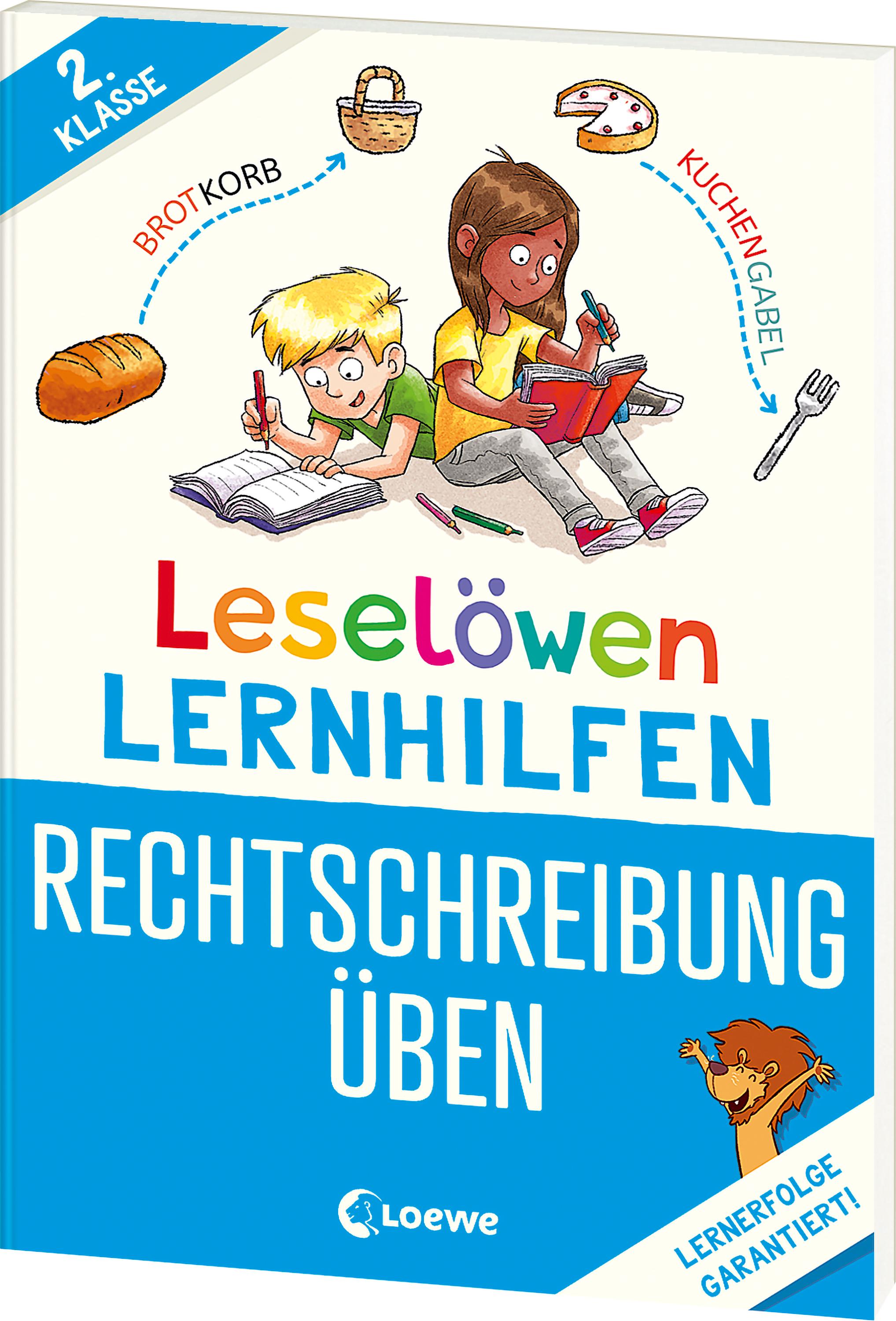 Vorderes Coverbild Leselöwen Lernhilfen - Rechtschreibung üben - 2. Klasse
