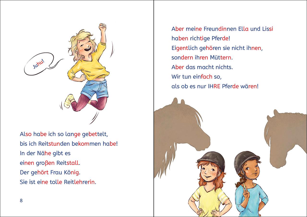 Beispielinhalt (Bild) Leselöwen 2. Klasse - Lara und das neue Pferd
