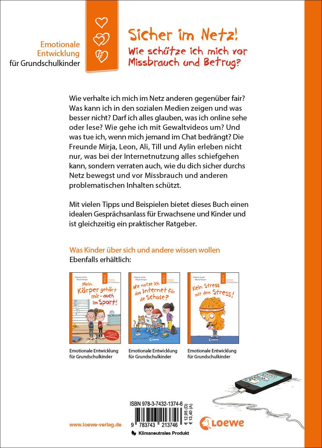 Rückseitencover Sicher im Netz! Wie schütze ich mich vor Missbrauch und Betrug? (Starke Kinder, glückliche Eltern)