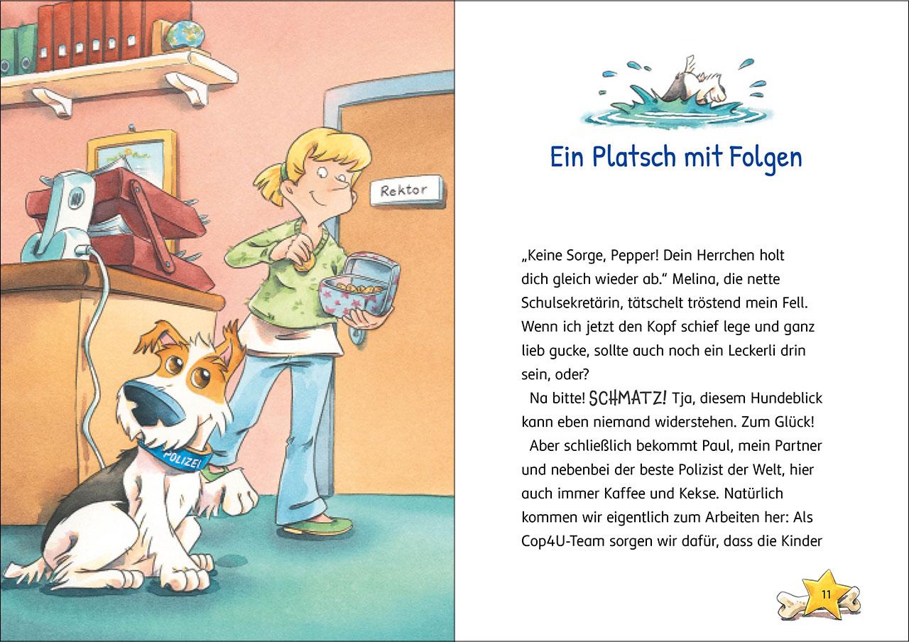 Beispielinhalt (Bild) Kommissar Pfote (Band 7) - Spurensuche am Waldsee
