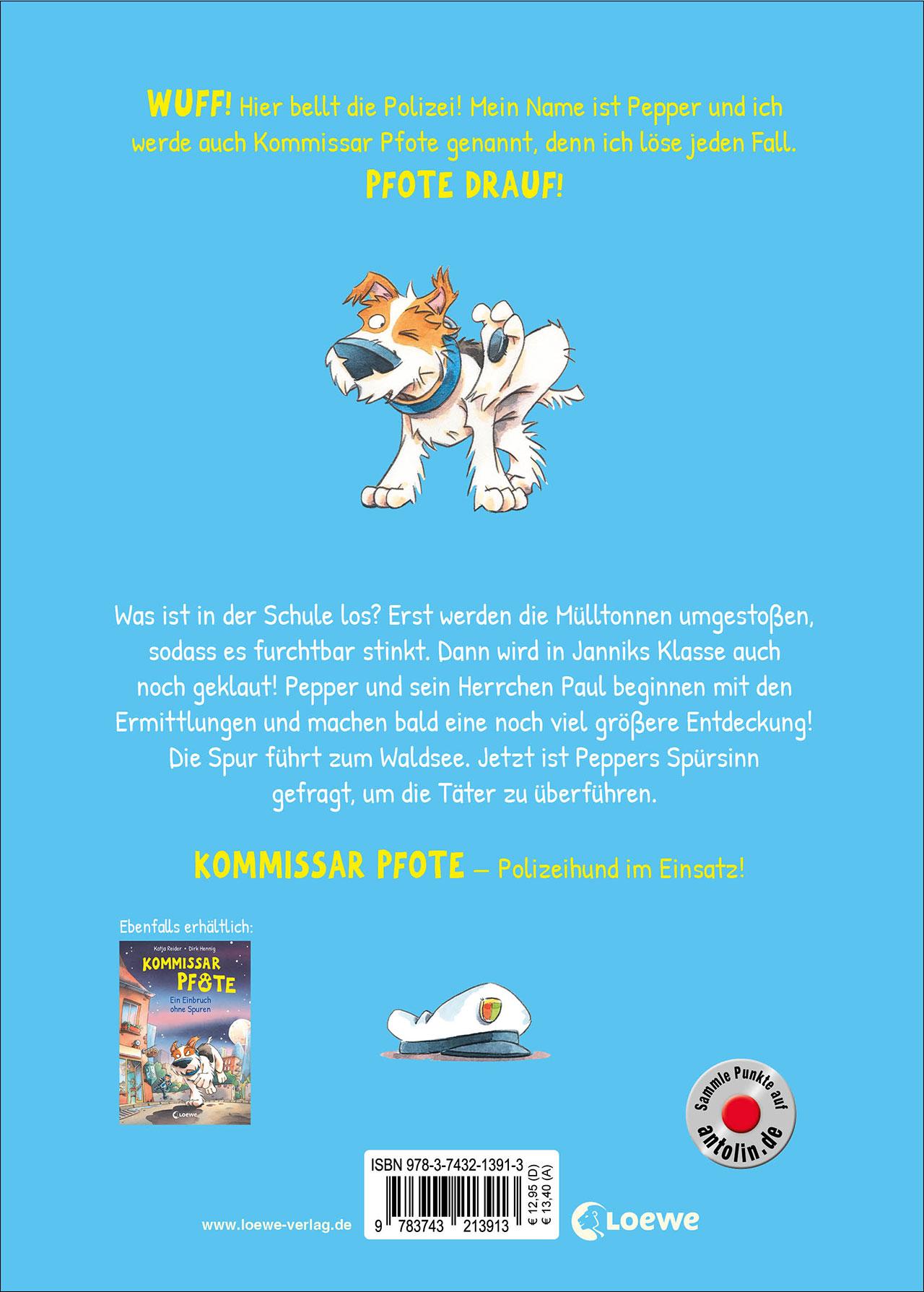 Rückseitencover Kommissar Pfote (Band 7) - Spurensuche am Waldsee