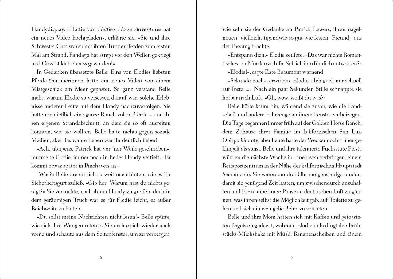 Beispielinhalt (Bild) Golden Horses (Band 3) - Freundschaft im Herzen