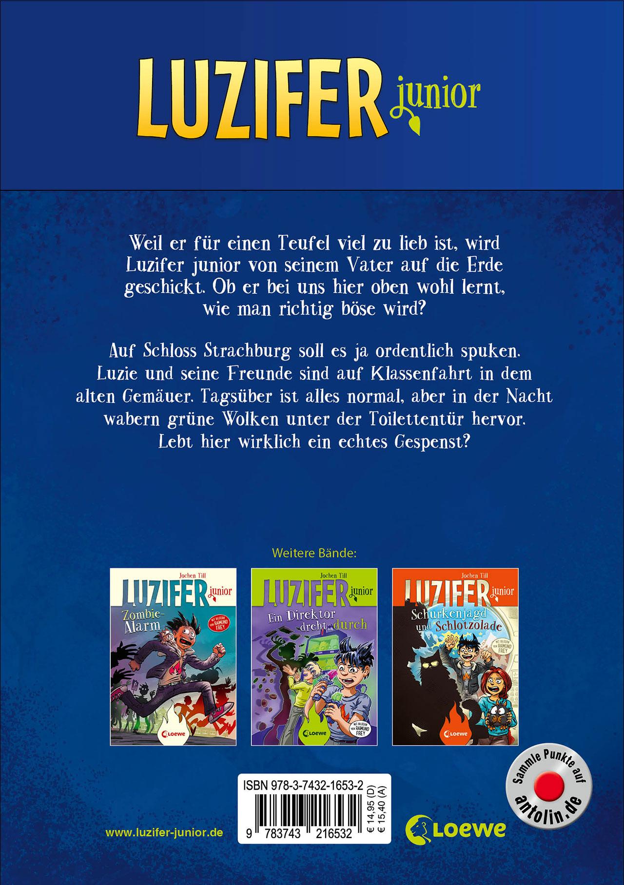 Rückseitencover Luzifer junior (Band 15) - Klassenfahrt ins Geisterschloss