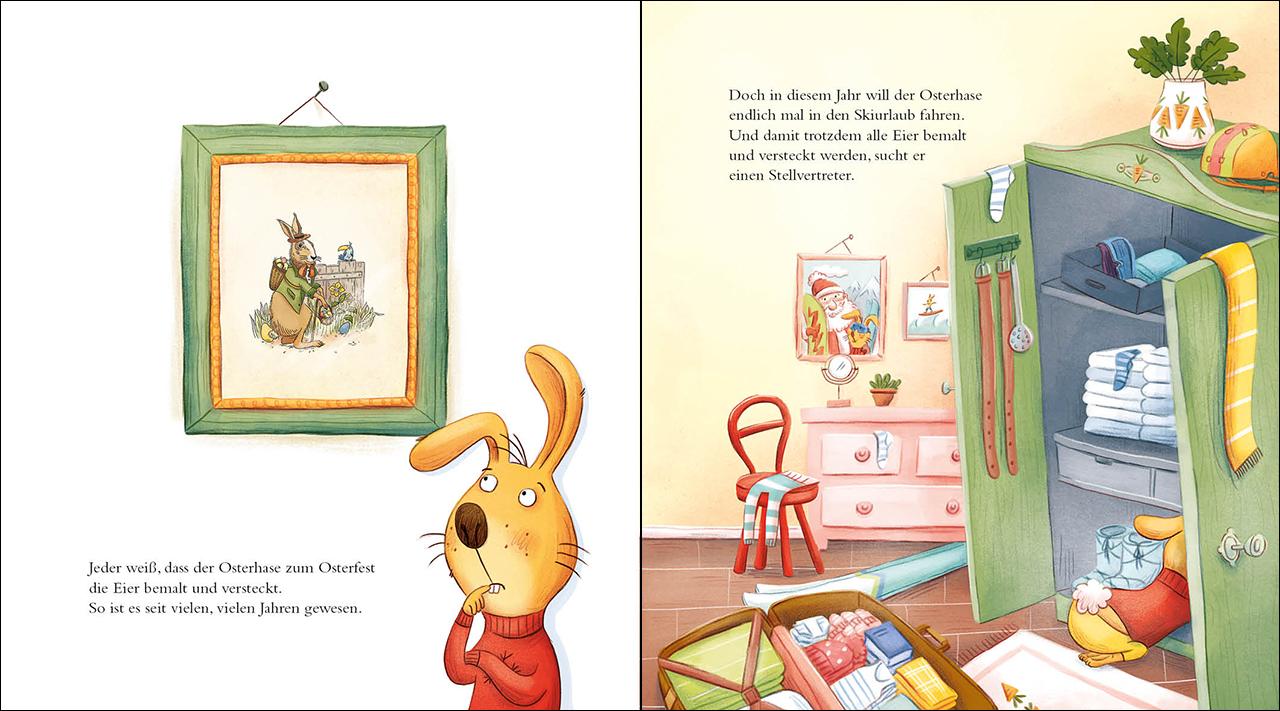 Beispielinhalt (Bild) Frohe Ostern auf der Frühlingswiese