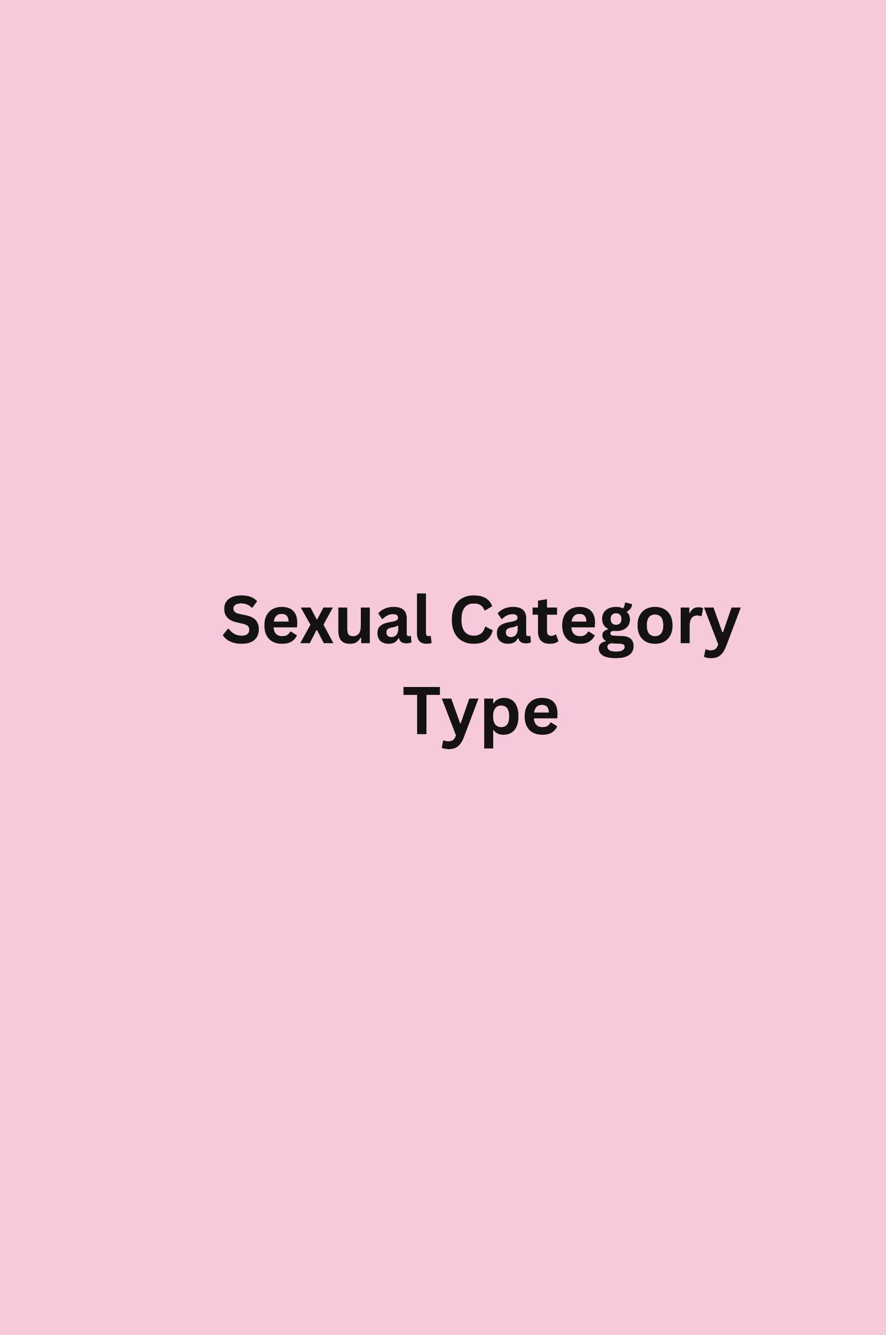 Vorderes Coverbild Sexual Category Type