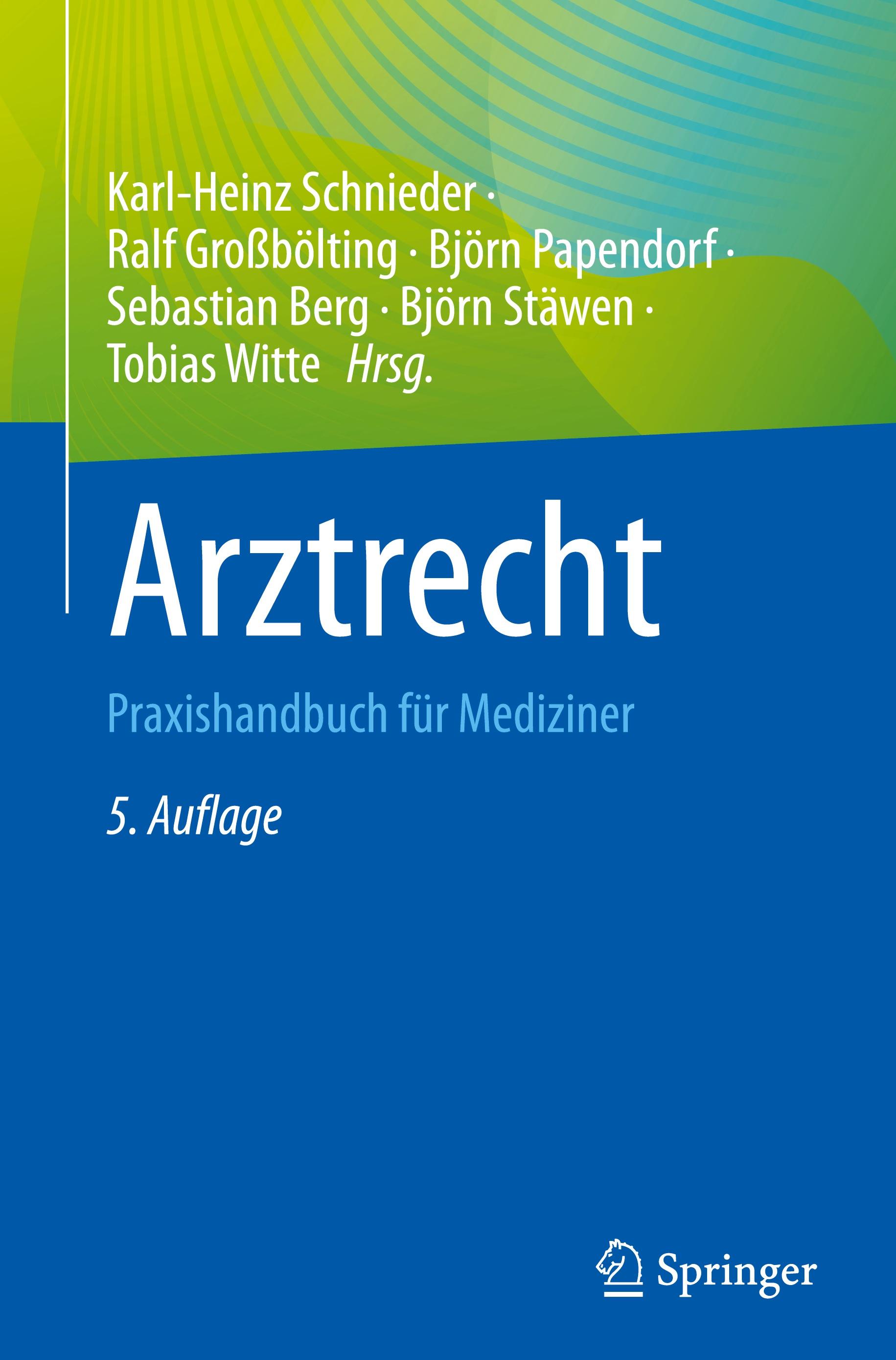 Vorderes Coverbild Arztrecht