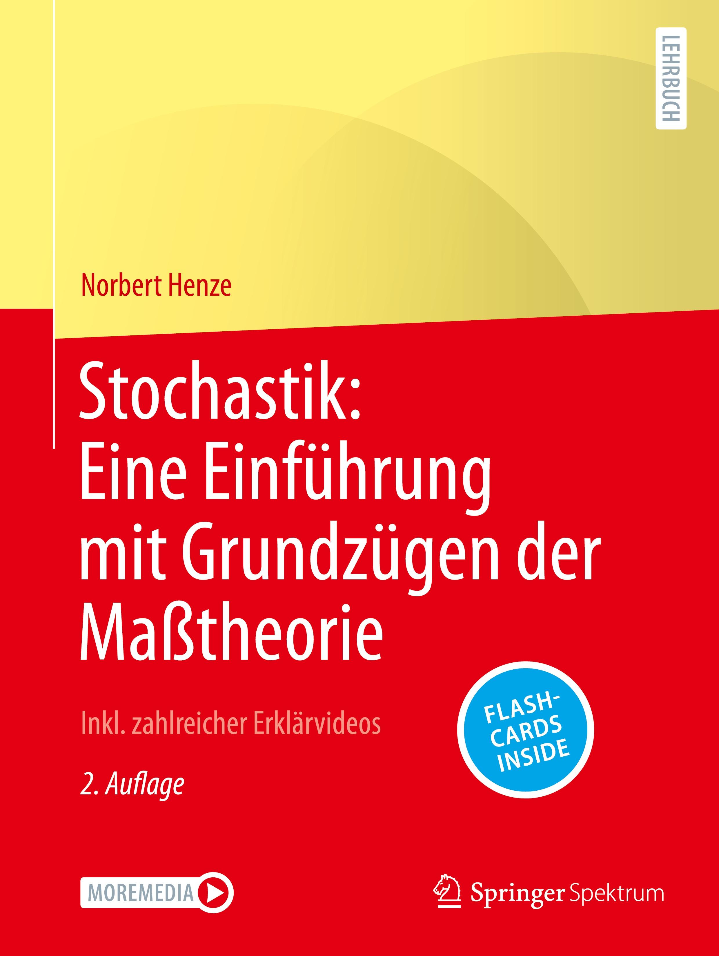 Vorderes Coverbild Stochastik: Eine Einführung mit Grundzügen der Maßtheorie