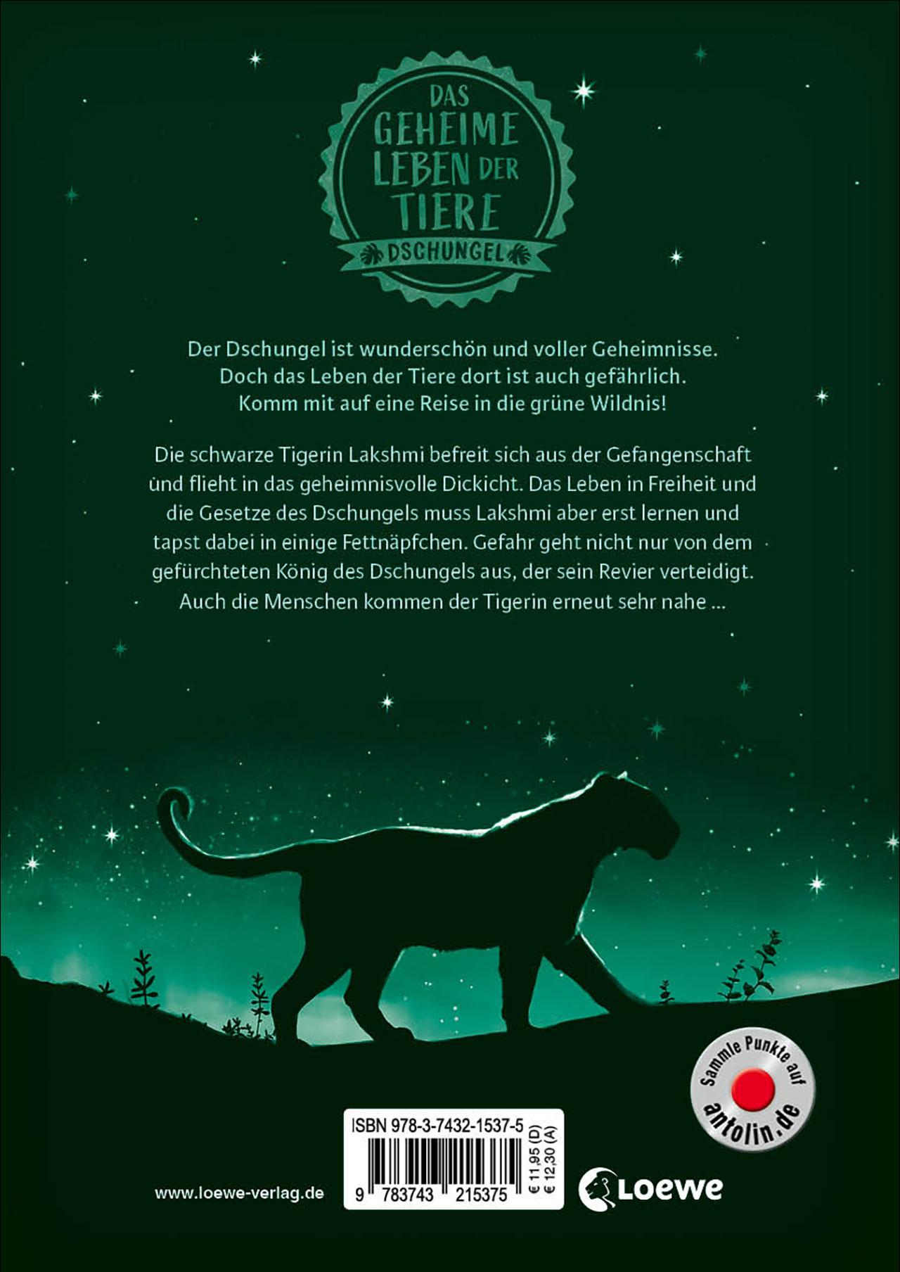 Rückseitencover Das geheime Leben der Tiere (Dschungel) - Die schwarze Tigerin