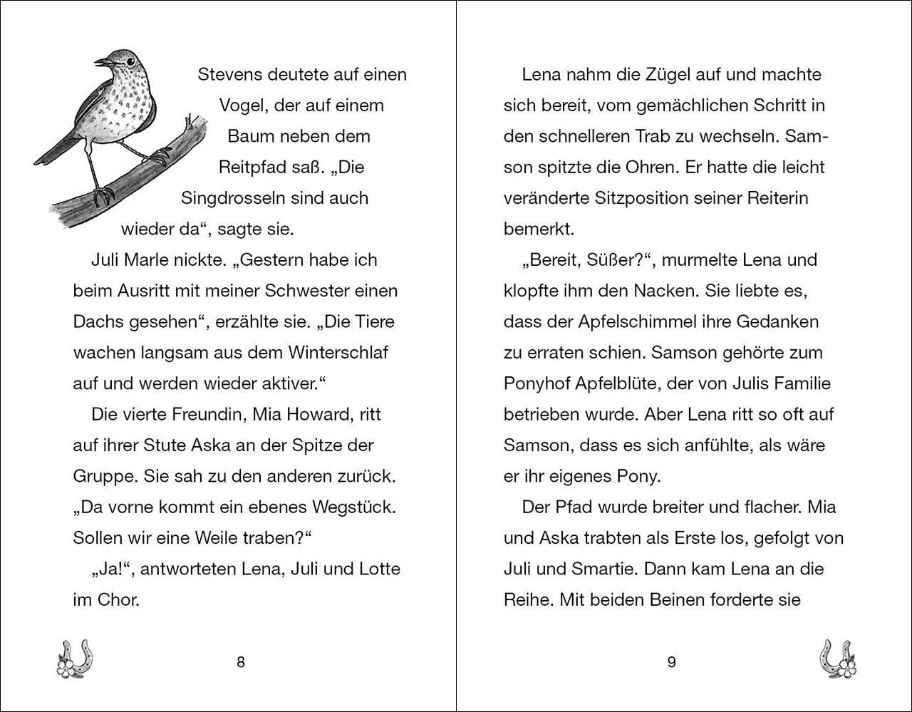 Beispielinhalt (Bild) Ponyhof Apfelblüte (Band 22) - Lena und Samson retten den Wald