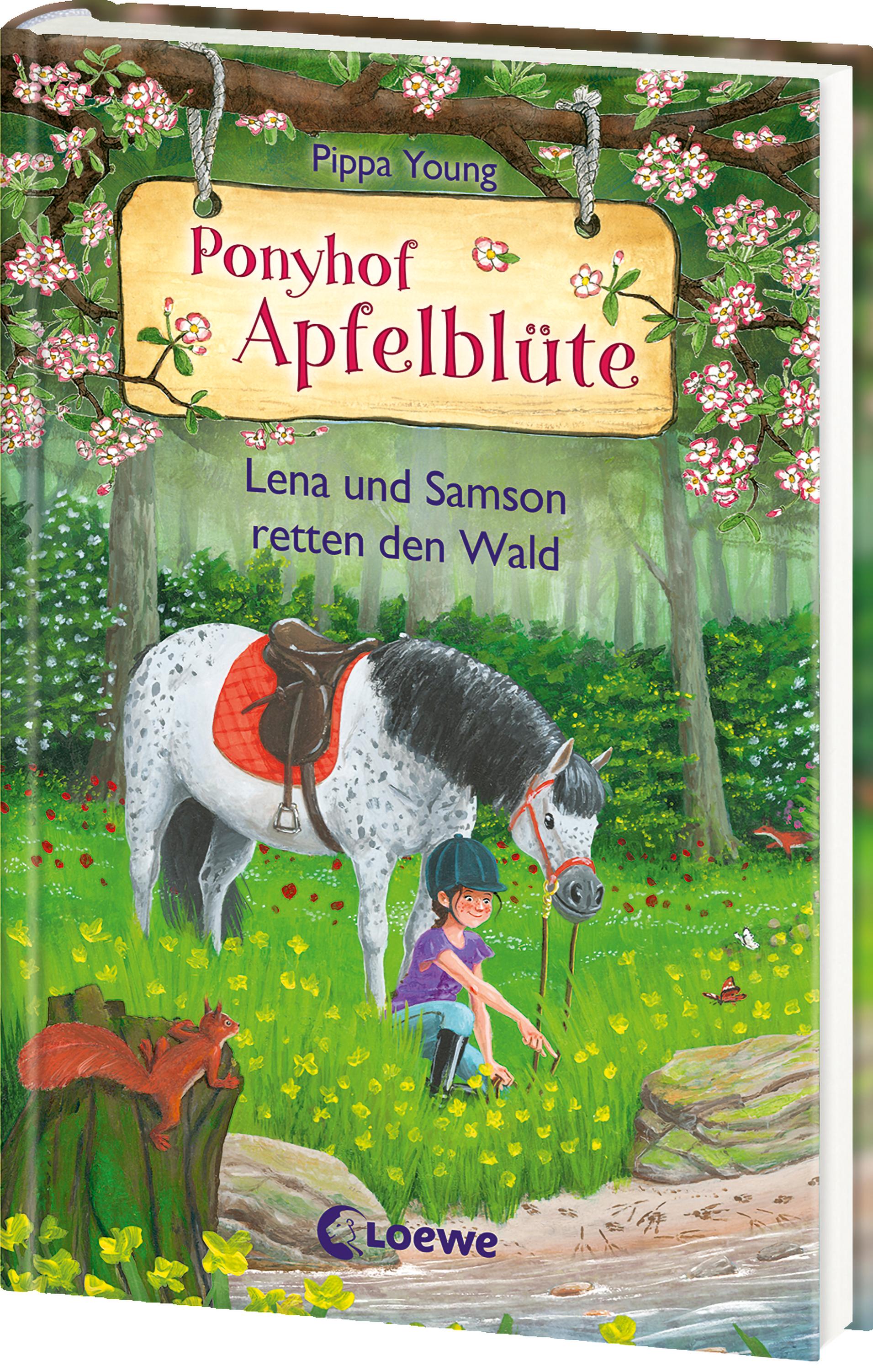 Vorderes Coverbild Ponyhof Apfelblüte (Band 22) - Lena und Samson retten den Wald