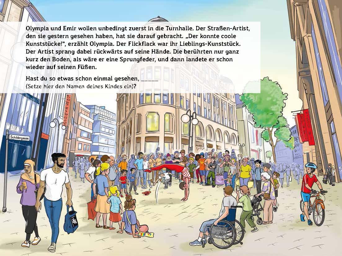 Beispielinhalt (Bild) Olympia träumt von Olympia