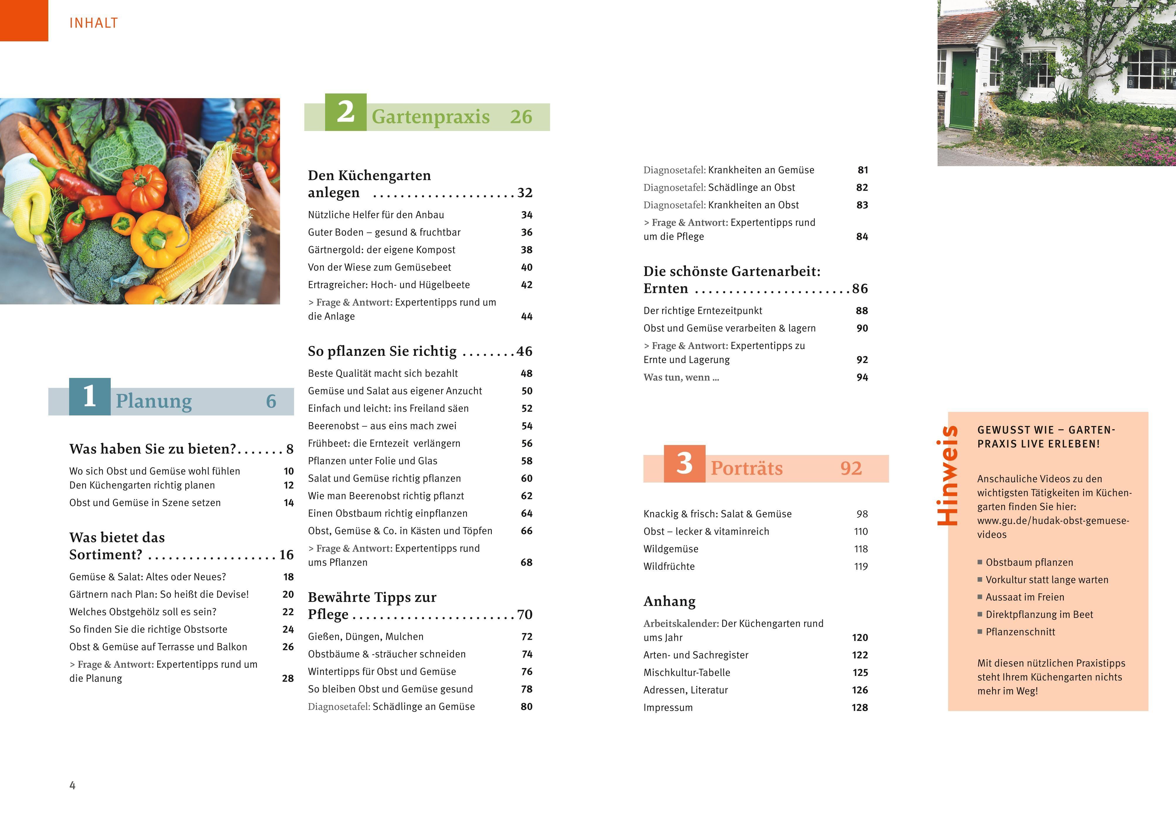 Beispielinhalt (Bild) Obst & Gemüse selbst anbauen
