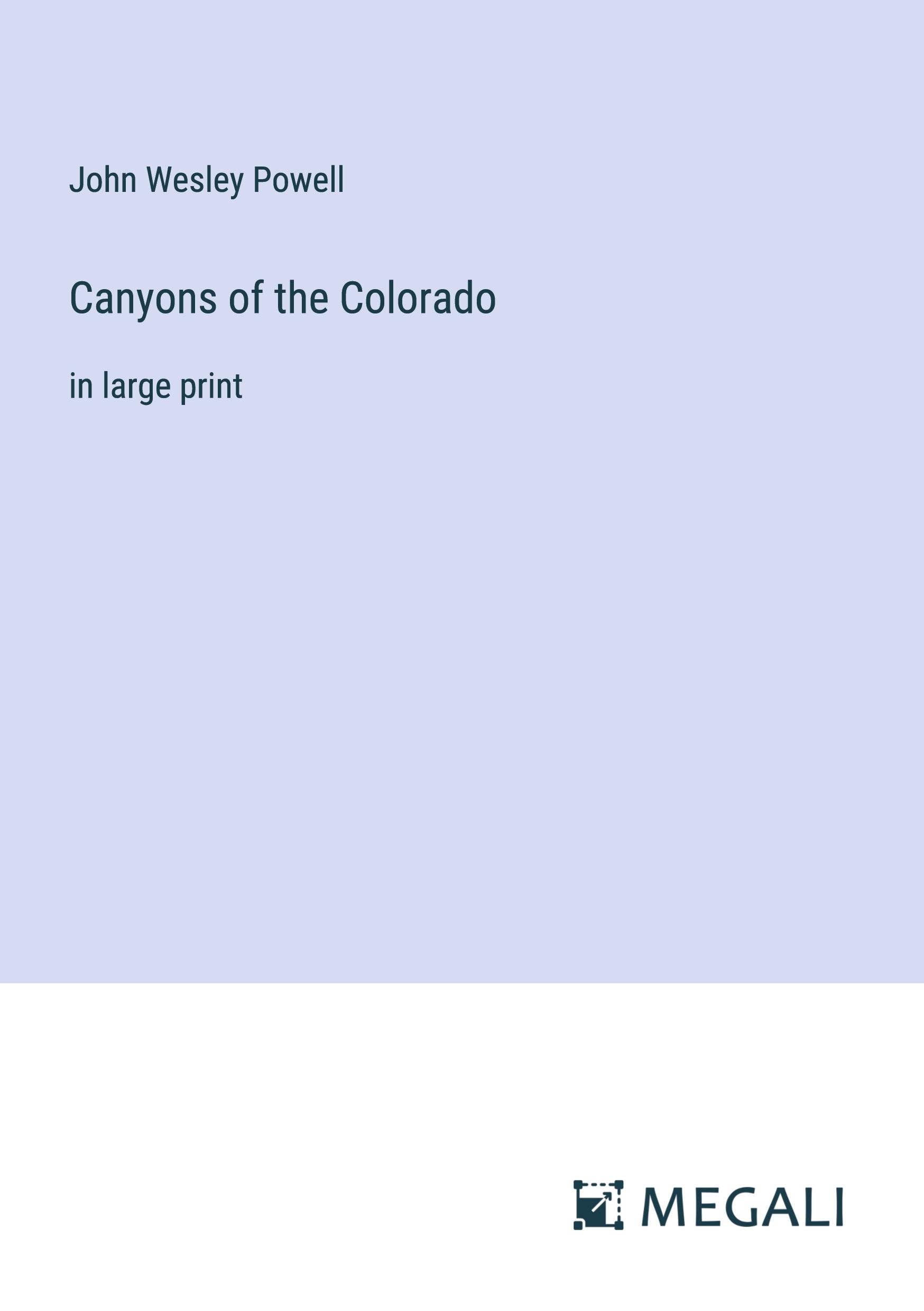 Vorderes Coverbild Canyons of the Colorado