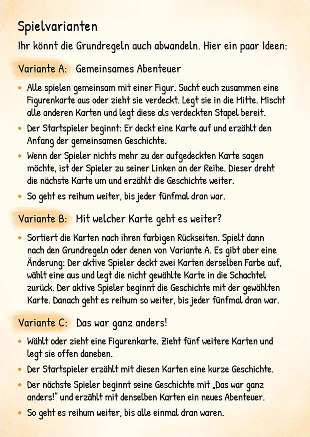 Beispielinhalt (Bild) Story Box - Spielend leicht Geschichten erfinden