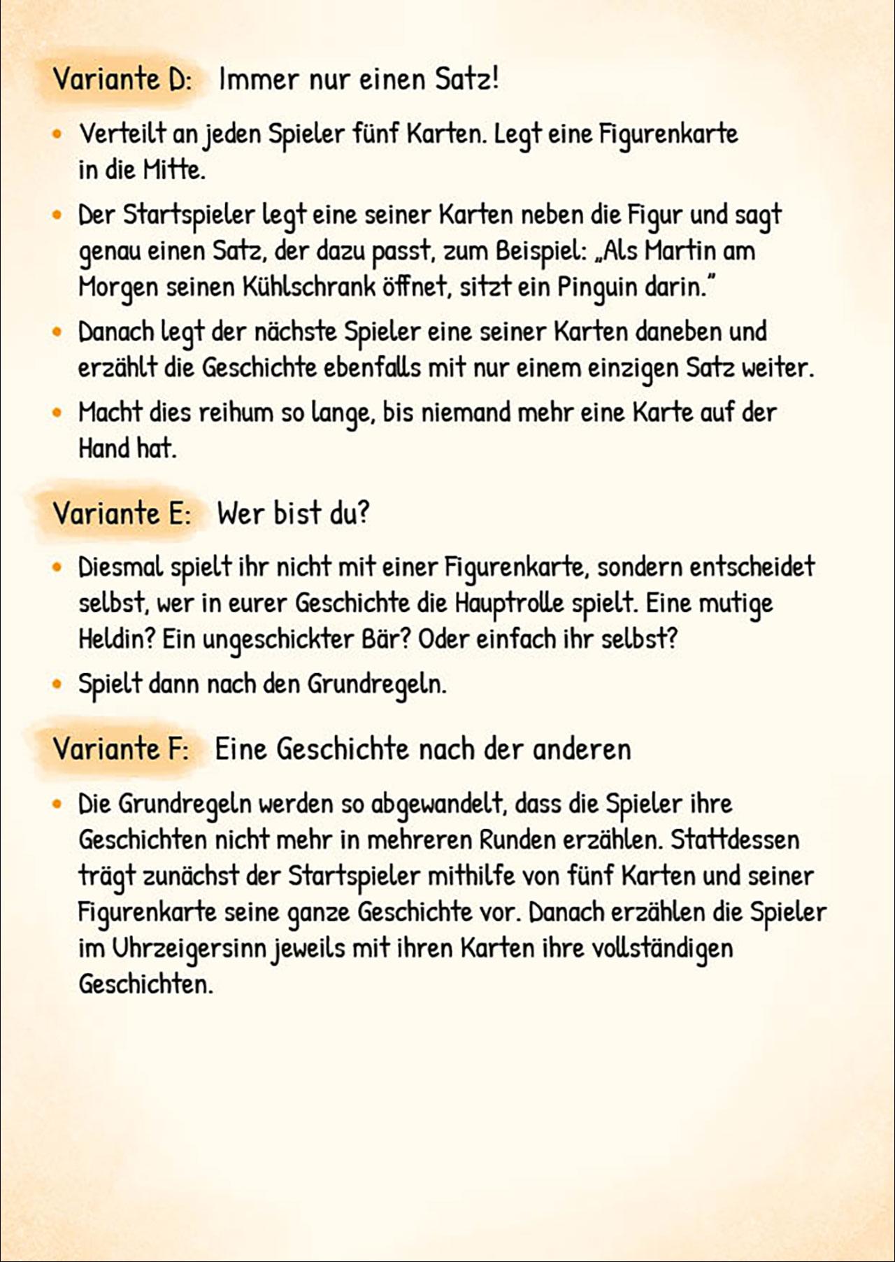 Beispielinhalt (Bild) Story Box - Spielend leicht Geschichten erfinden