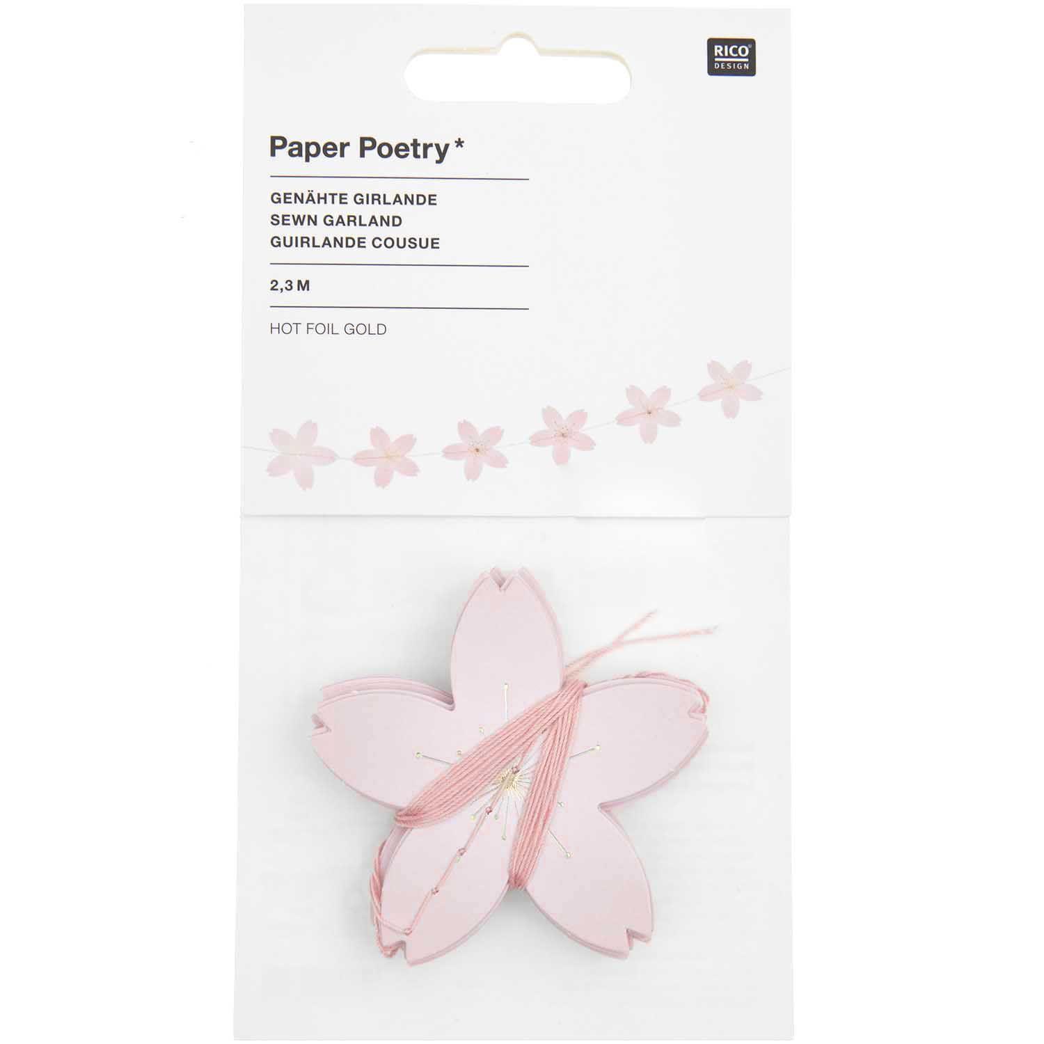 Vorderes Coverbild Genähte Girlande Kirschblüten FSC MIX, 2,3 m