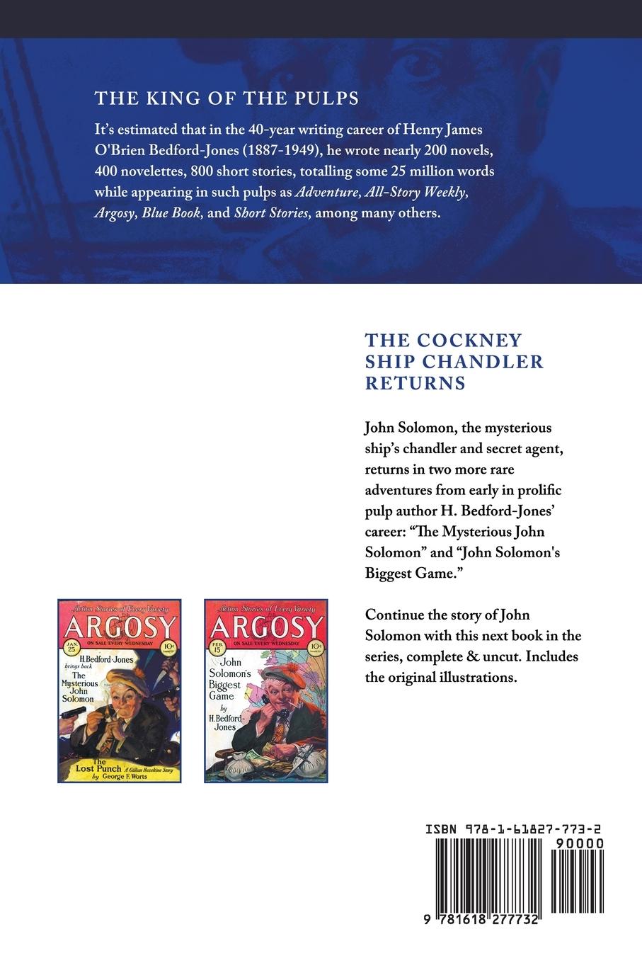 Rückseitencover The Mysterious John Solomon and John Solomon's Biggest Game