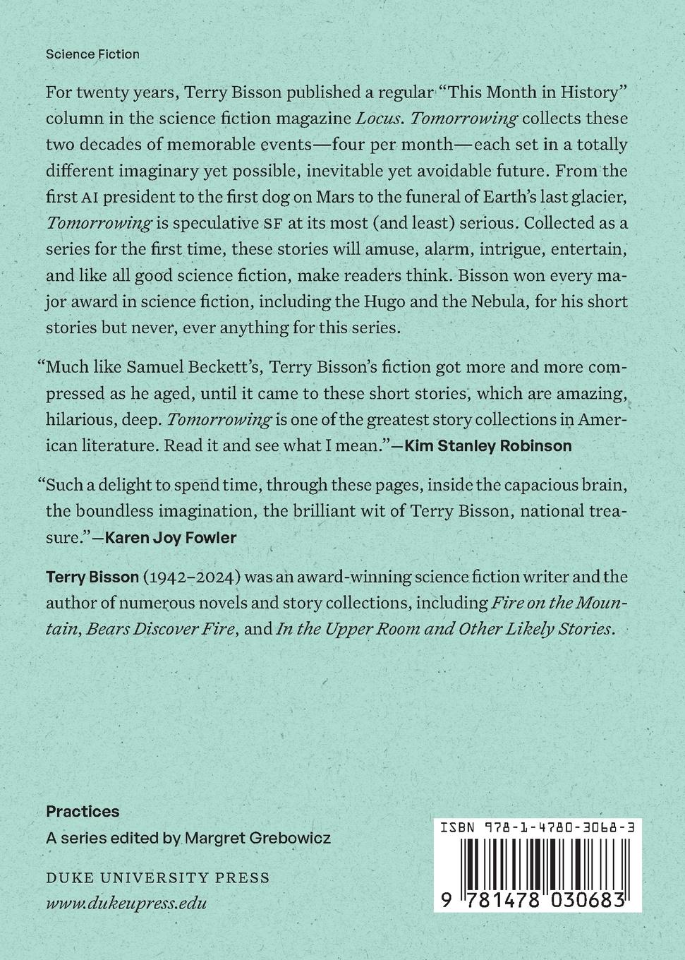 Rückseitencover Tomorrowing