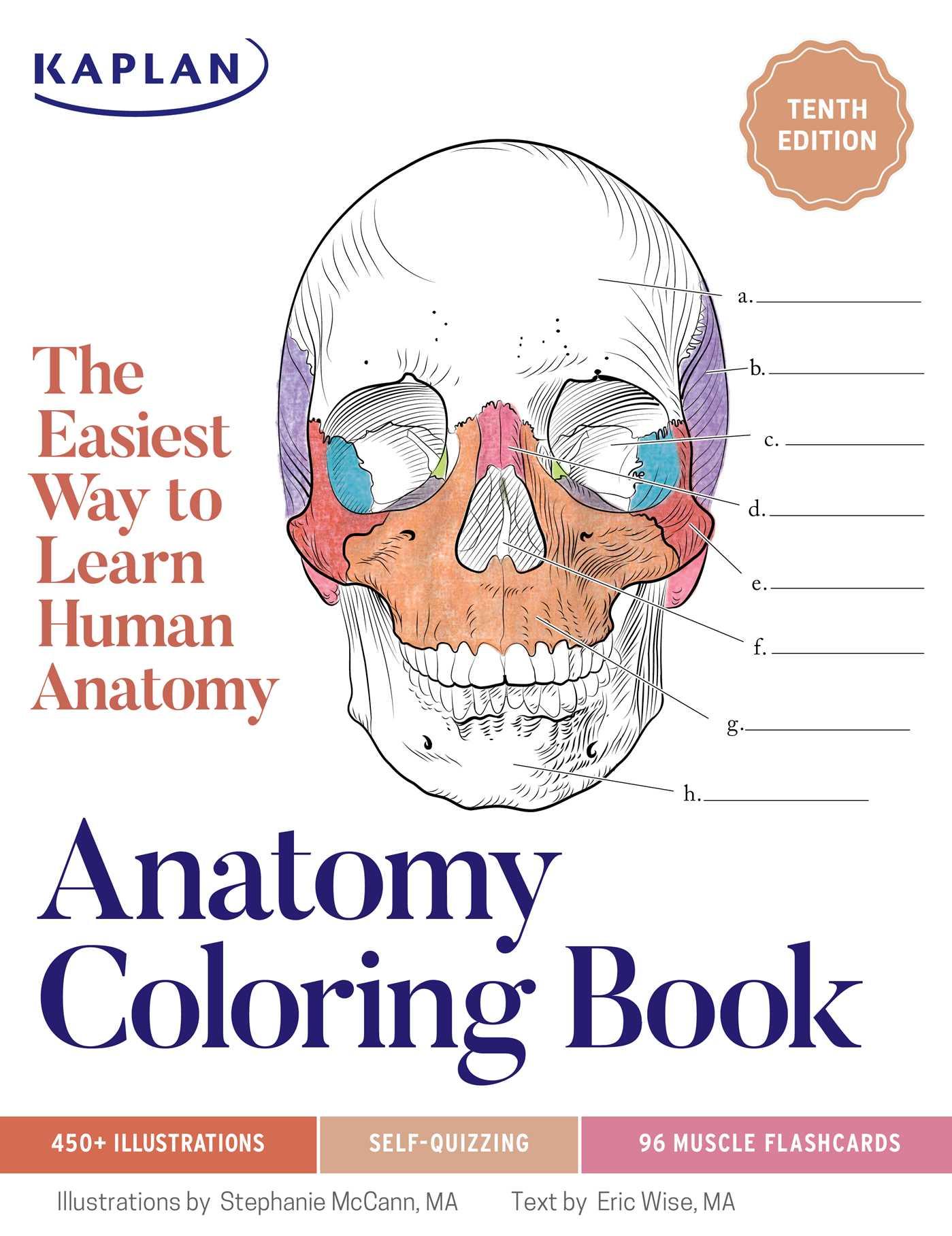 Vorderes Coverbild Anatomy Coloring Book with 450+ Realistic Medical Illustrations with Quizzes for Each