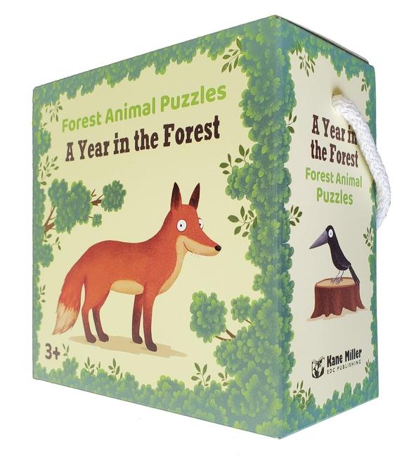 Vorderes Coverbild A Year in the Forest Puzzles, Forest Animals