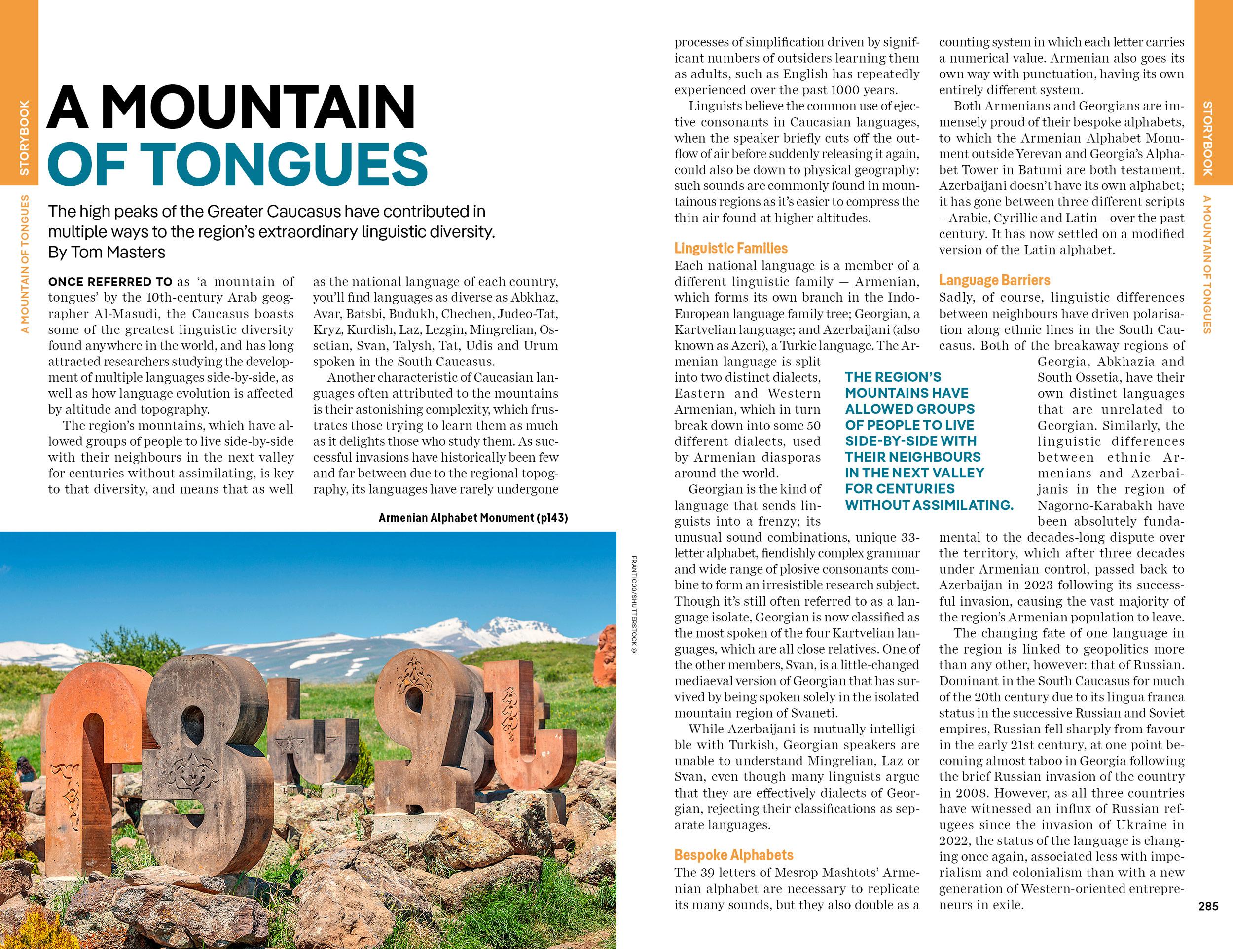 Beispielinhalt (Bild) Lonely Planet Georgia, Armenia & Azerbaijan