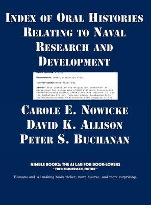 Vorderes Coverbild Index of Oral Histories Relating to Naval Research and Development