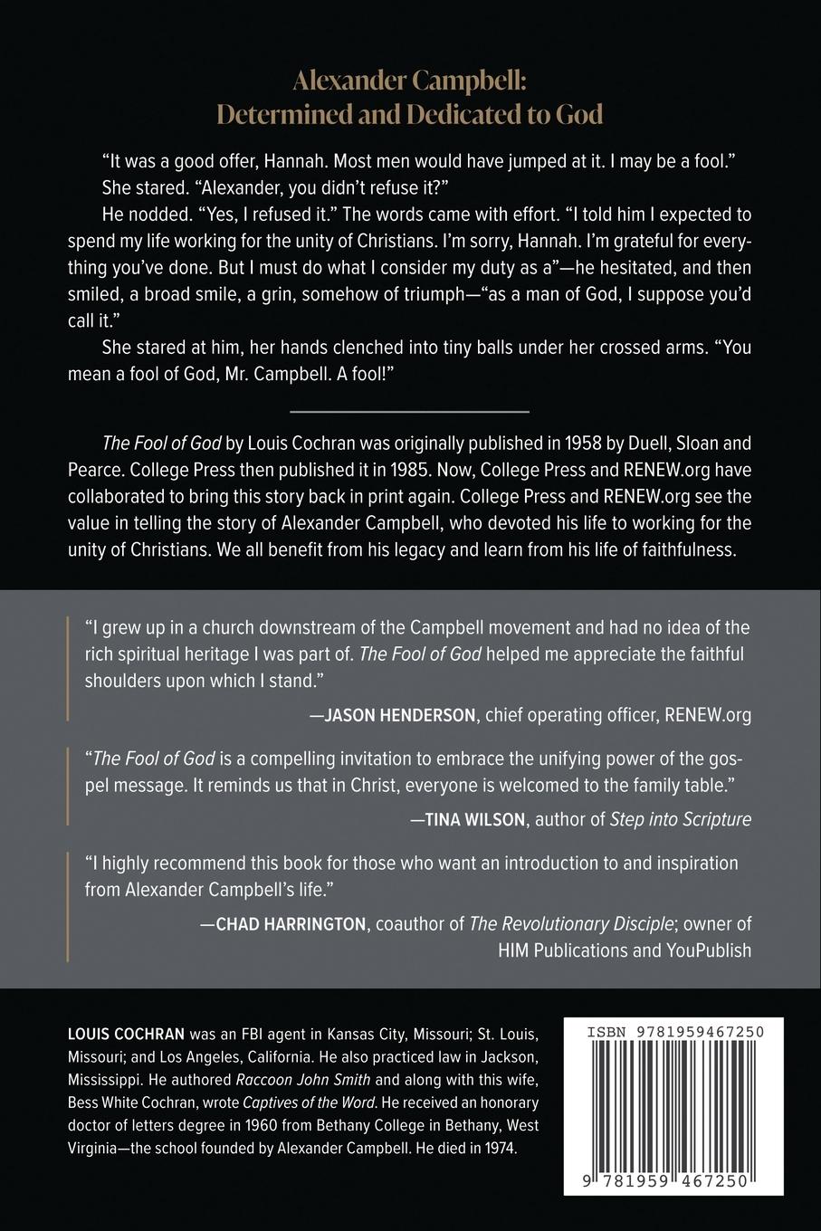 Rückseitencover The Fool of God