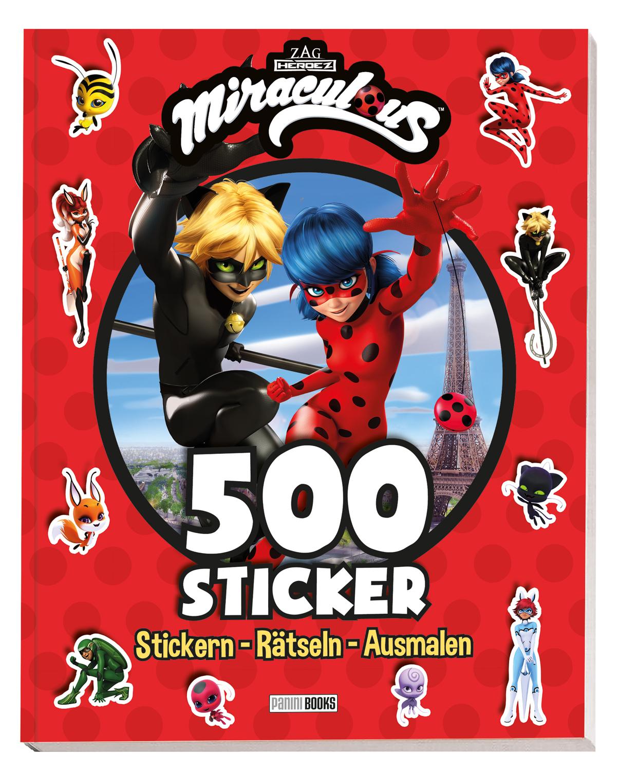 Vorderes Coverbild Miraculous: 500 Sticker - Stickern - Rätseln - Ausmalen