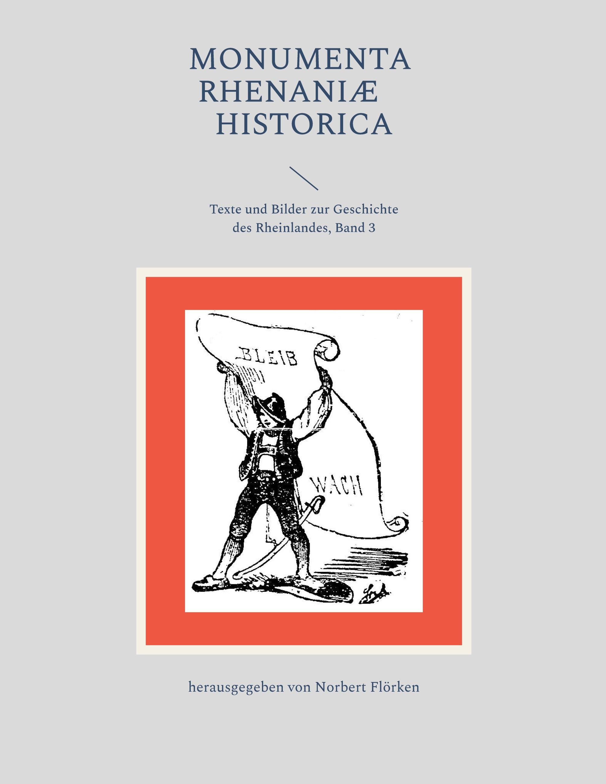 Vorderes Coverbild Monumenta Rhenaniae Historica