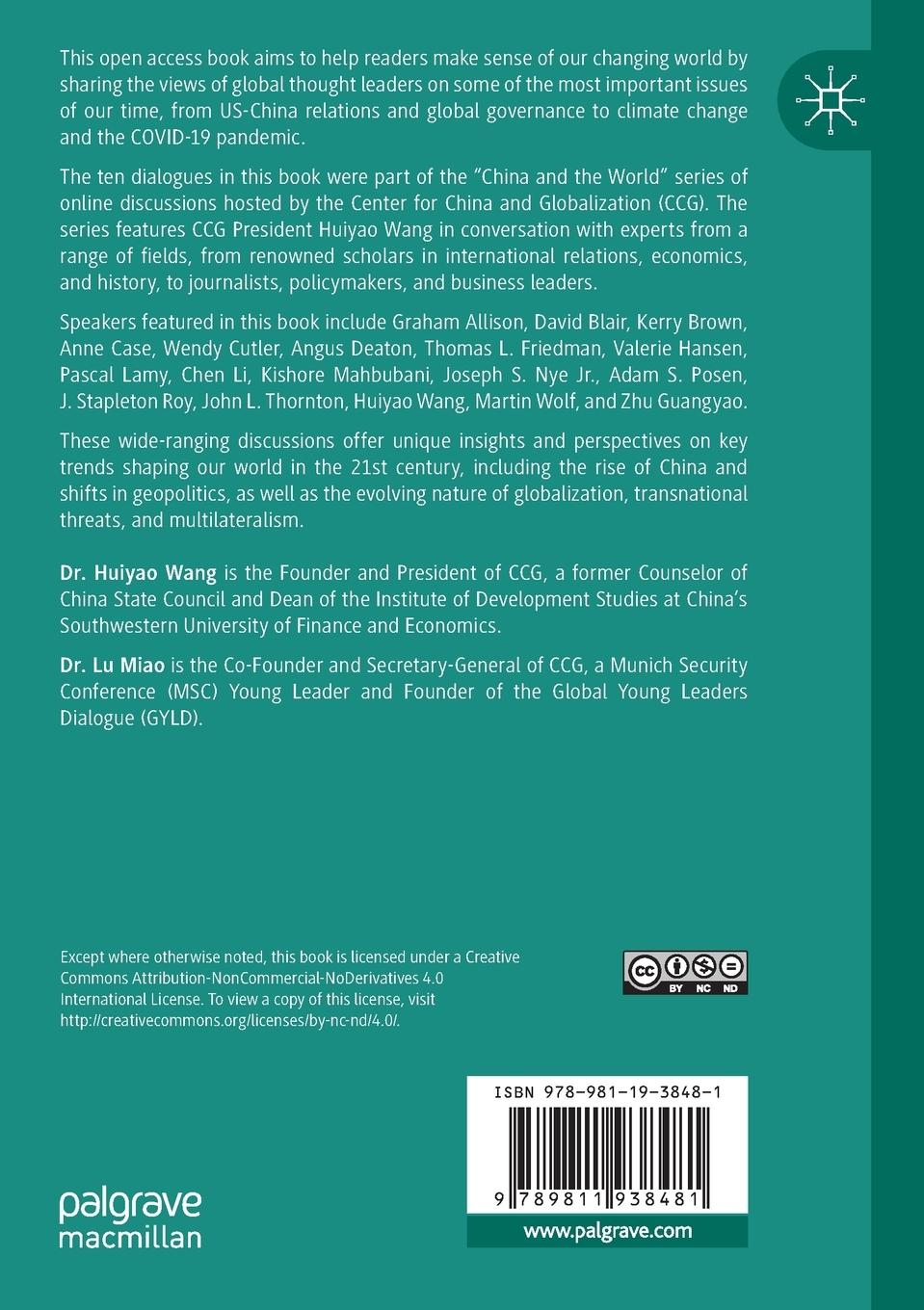 Rückseitencover Understanding Globalization, Global Gaps, and Power Shifts in the 21st Century