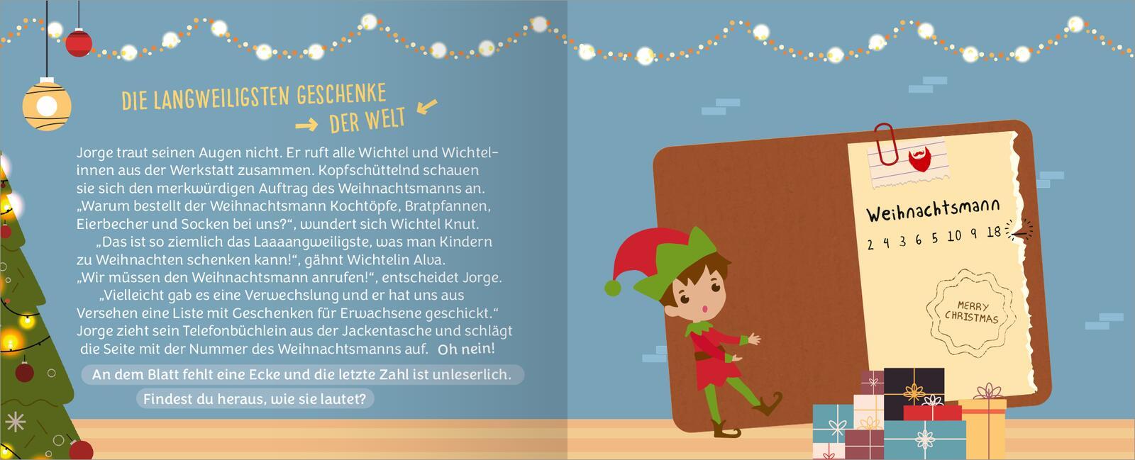 Beispielinhalt (Bild) Das große Weihnachtschaos. Adventskalender