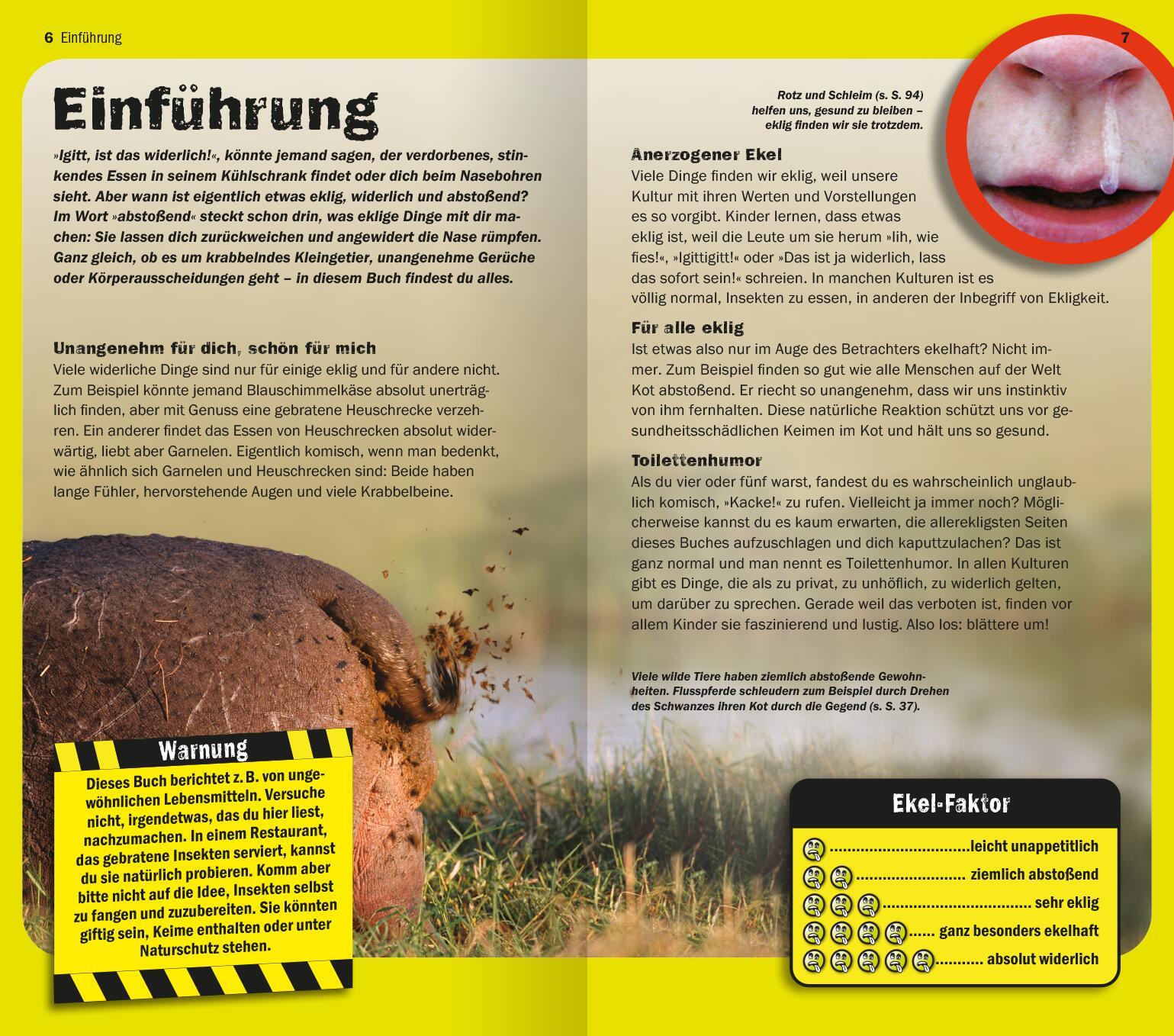 Beispielinhalt (Bild) Die 100 ekligsten Dinge der Welt