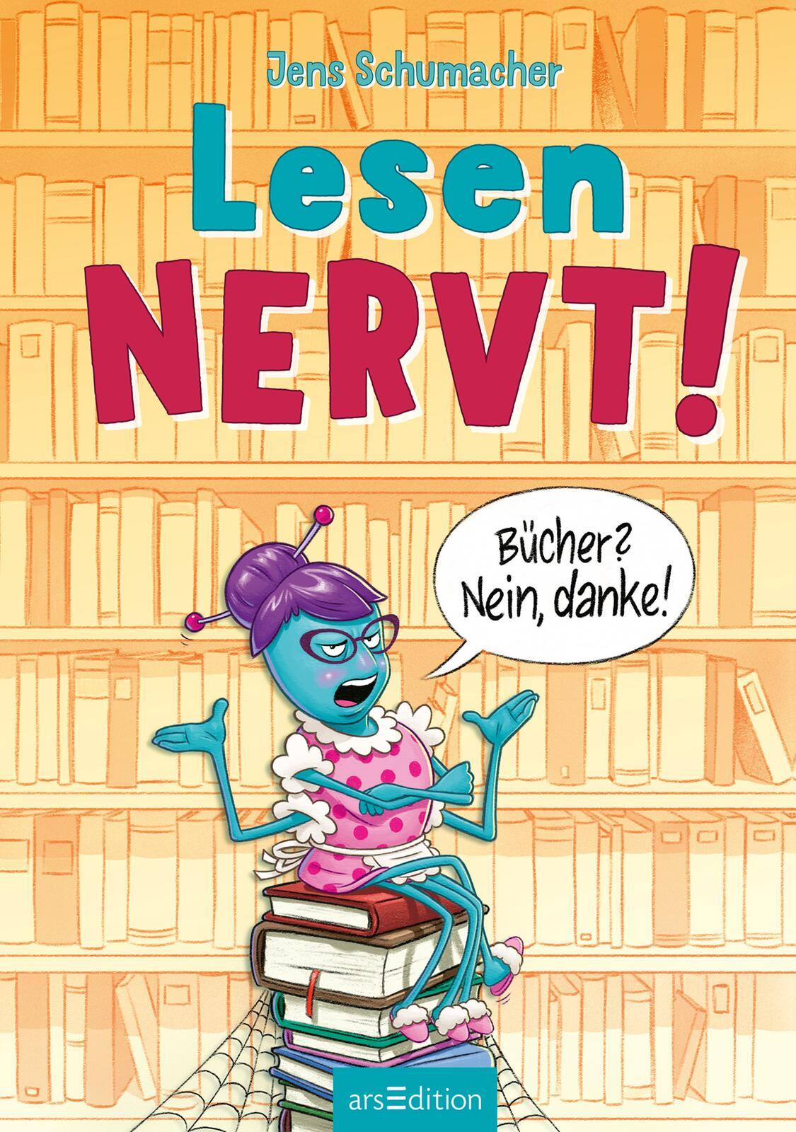Beispielinhalt (Bild) Lesen NERVT! - Bücher? Nein, danke! (Lesen nervt! 1)