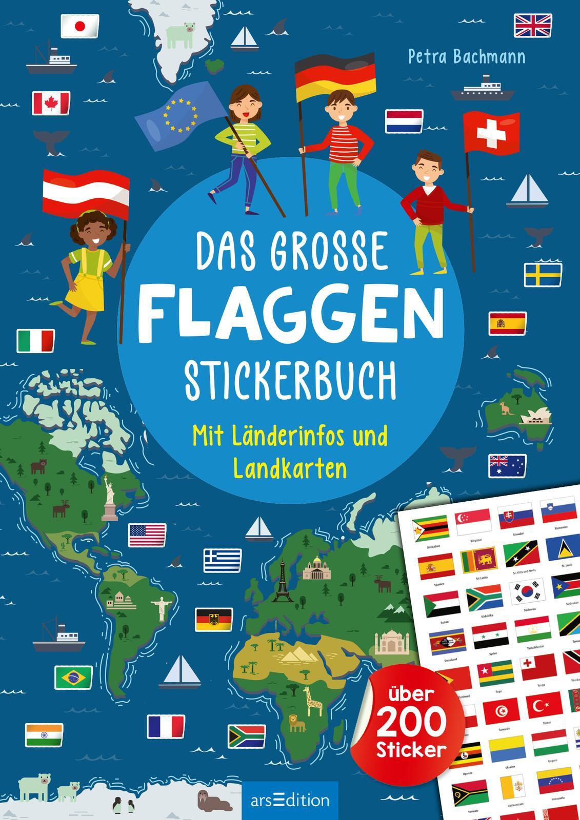 Beispielinhalt (Bild) Das große Flaggen-Stickerbuch