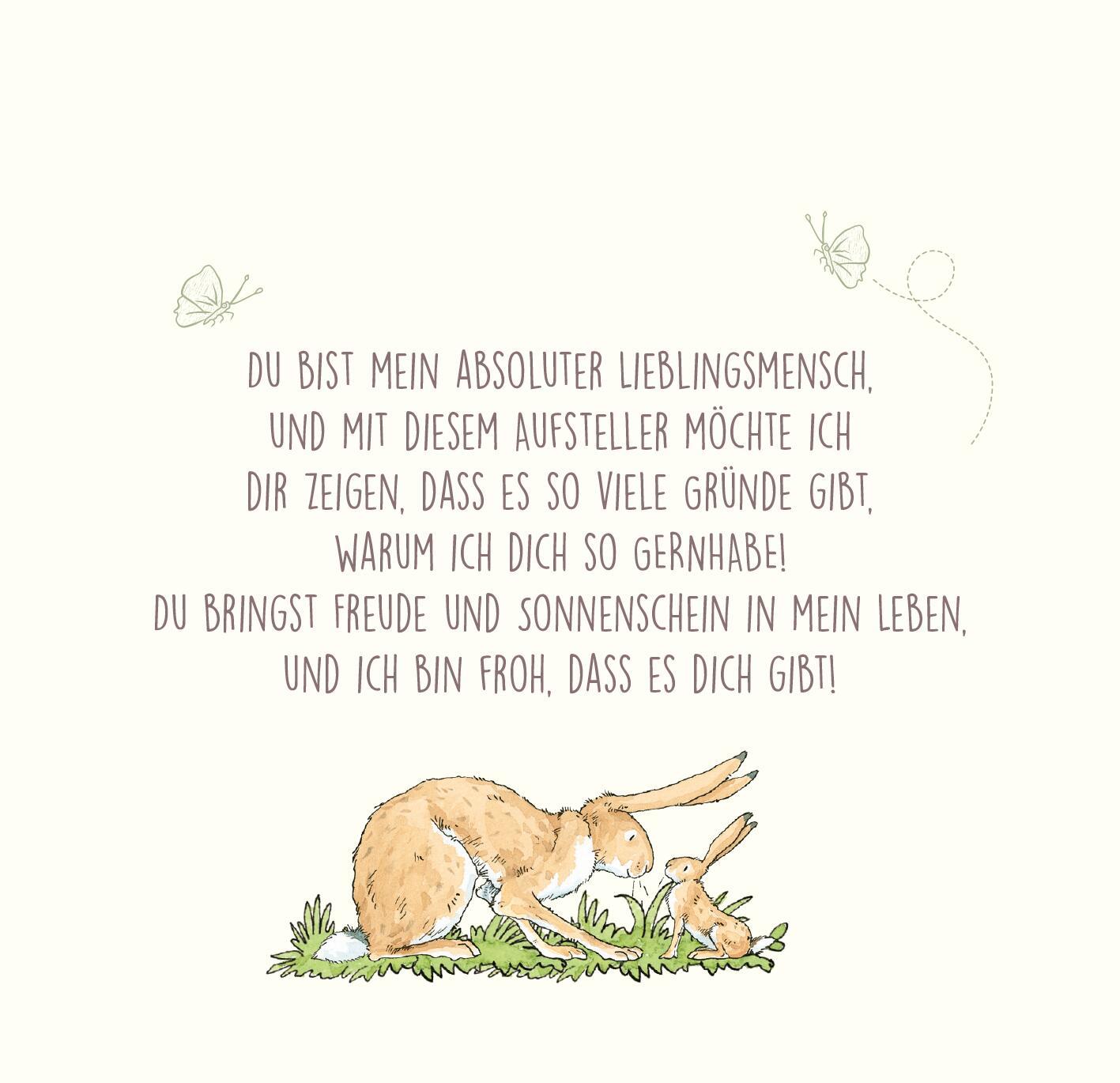 Beispielinhalt (Bild) Weißt du eigentlich, wie lieb ich dich hab? 99 Gründe, warum ich dich so lieb habe