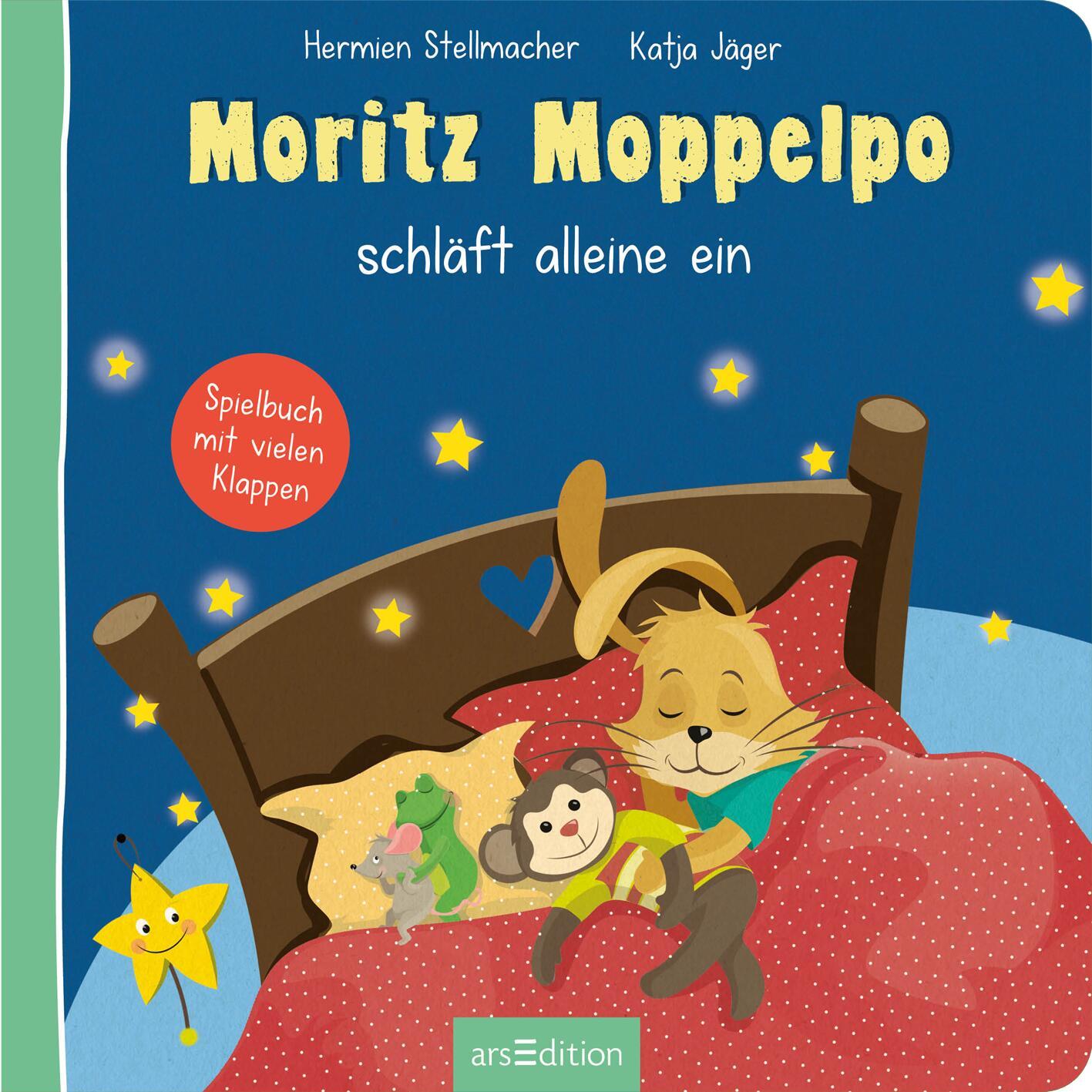 Beispielinhalt (Bild) Moritz Moppelpo schläft alleine ein