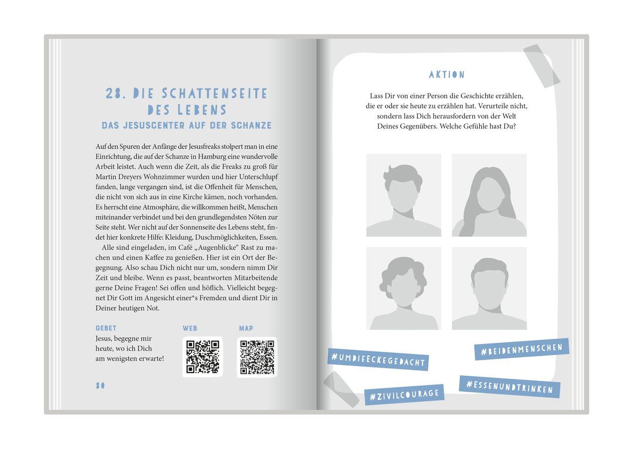 Beispielinhalt (Bild) Meet God here