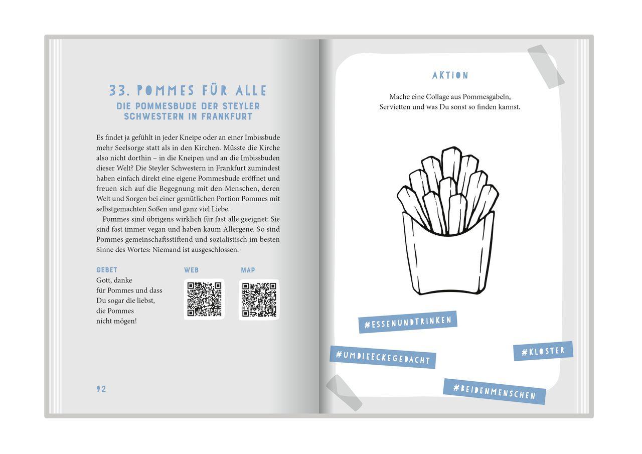 Beispielinhalt (Bild) Meet God here