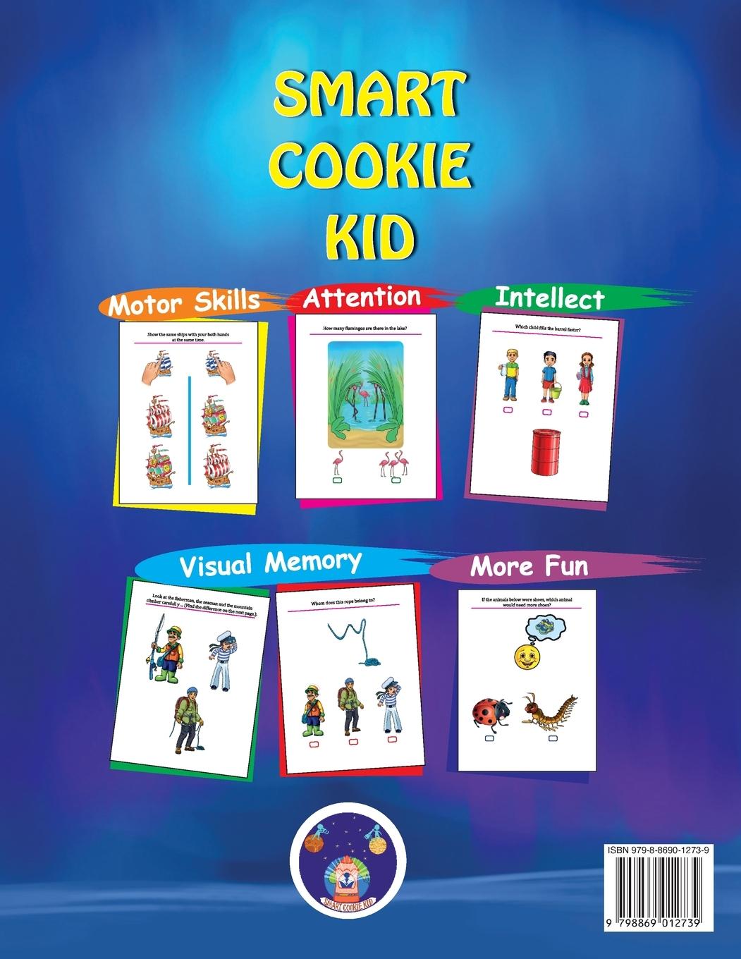 Rückseitencover Smart Cookie Kid For 3-4 Year Olds Attention and Concentration Visual Memory Multiple Intelligences Motor Skills Book 2A