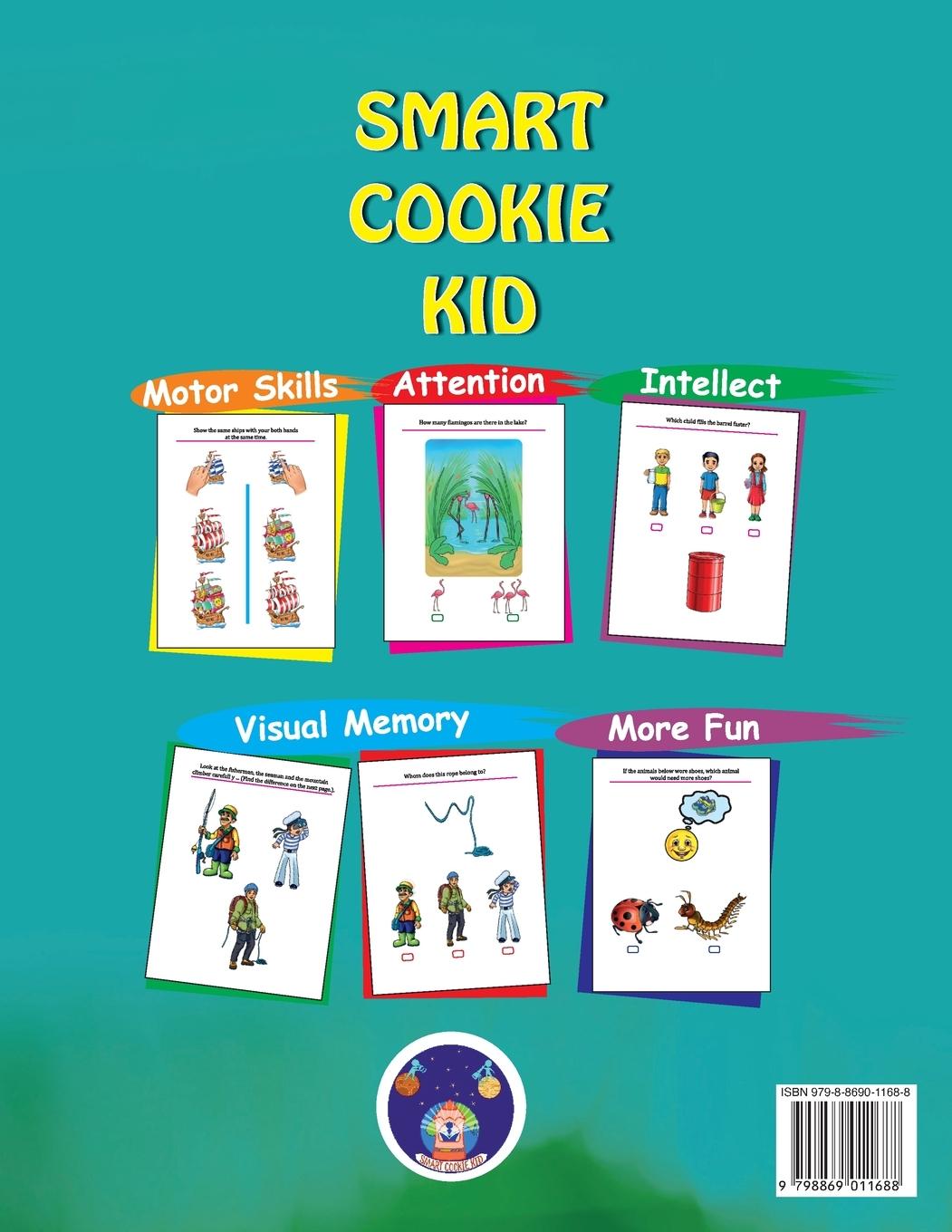 Rückseitencover Smart Cookie Kid For 3-4 Year Olds Attention and Concentration Visual Memory Multiple Intelligences Motor Skills Book 1C