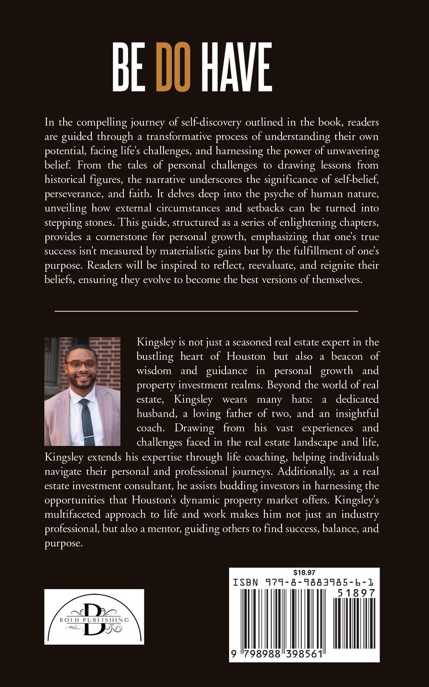 Rückseitencover BE Do Have The Blueprint to Achieving More