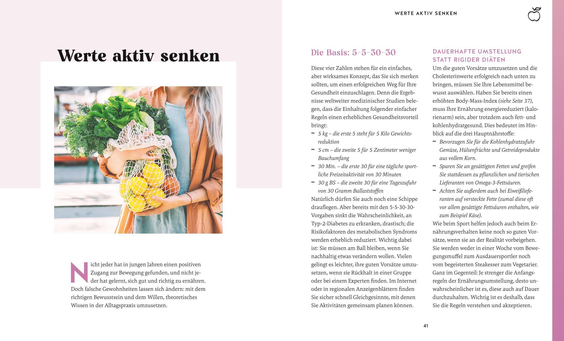 Beispielinhalt (Bild) Cholesterin senken