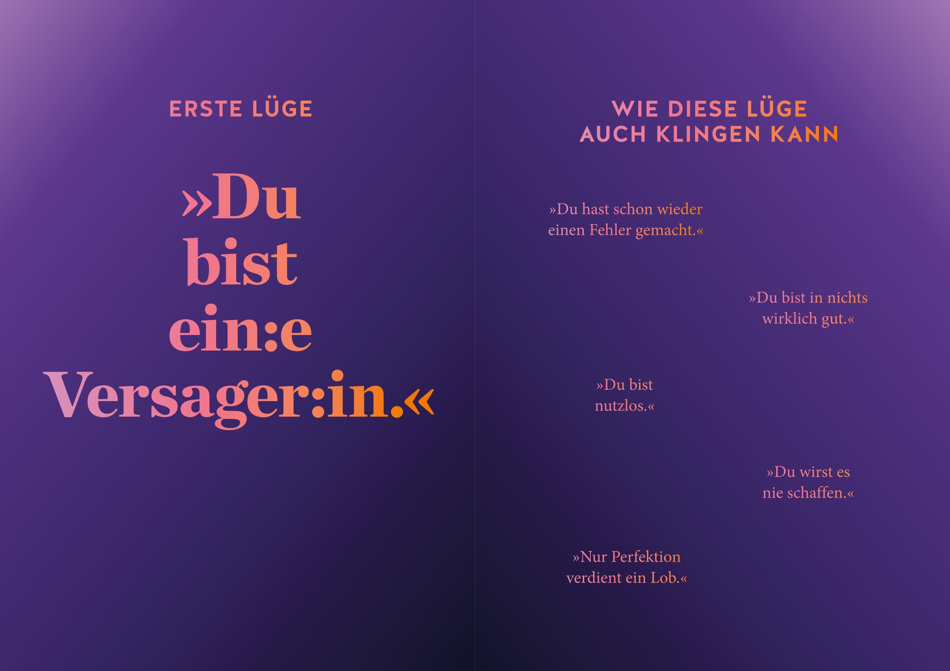 Beispielinhalt (Bild) 7 Lügen, die dir eine Depression erzählt