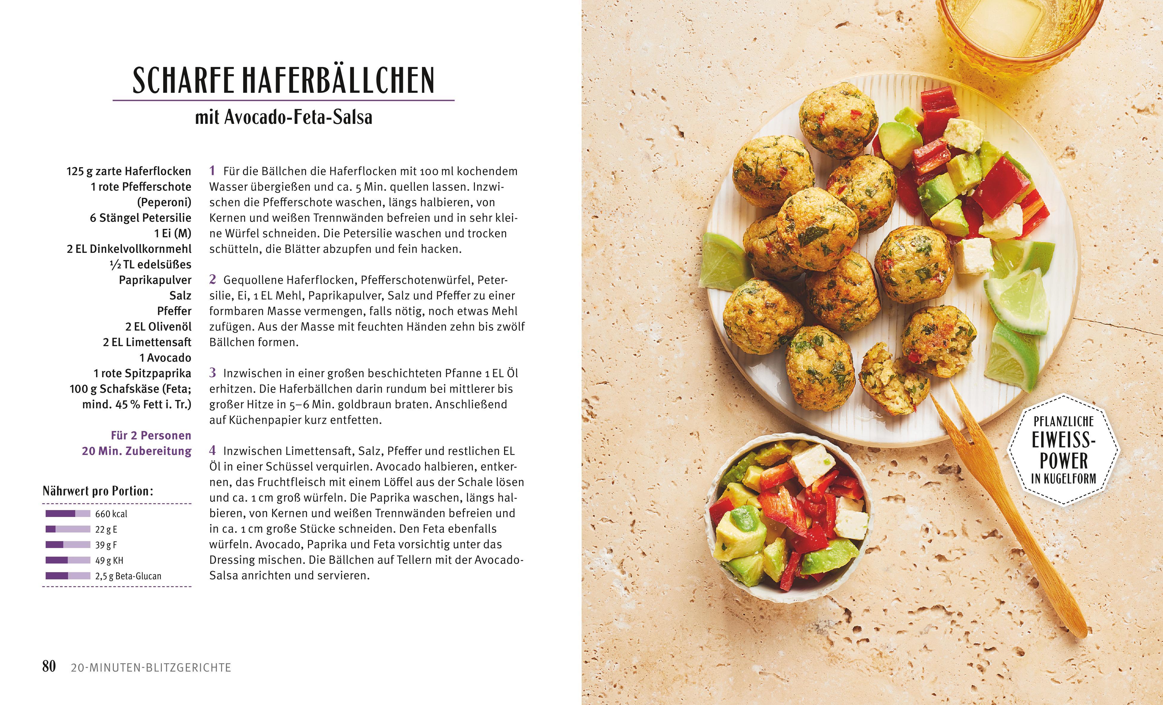 Beispielinhalt (Bild) Hafer Express-Rezepte