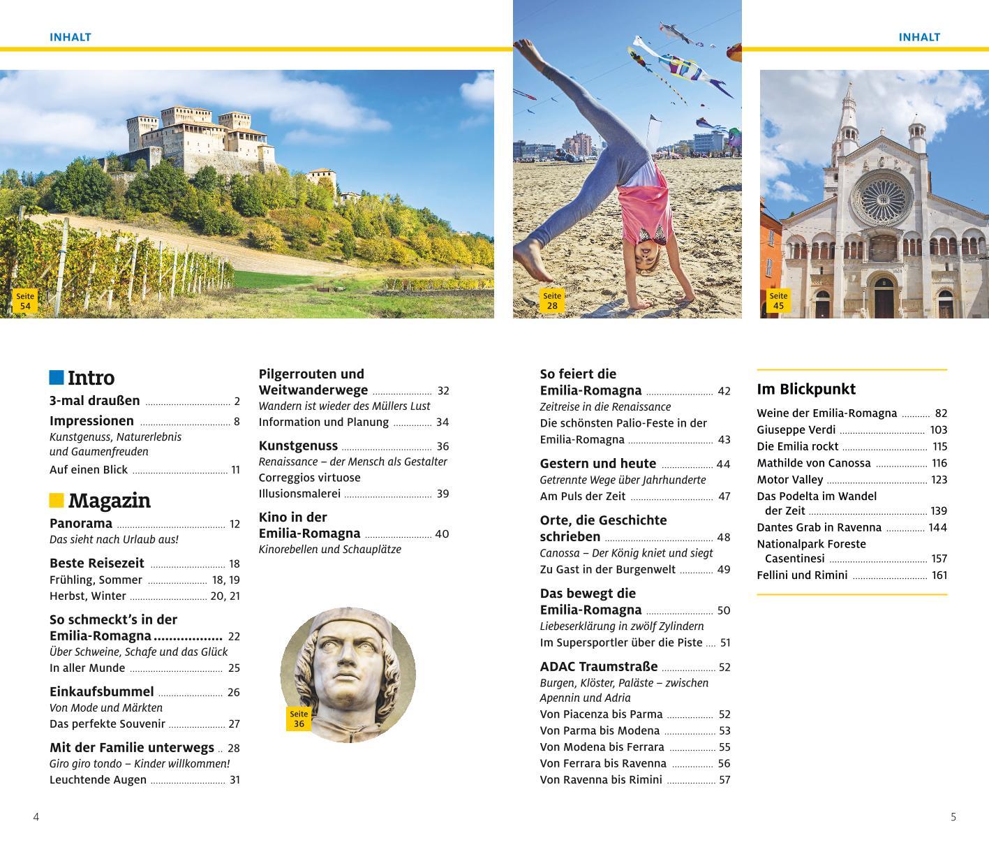 Beispielinhalt (Bild) ADAC Reiseführer plus Emilia-Romagna