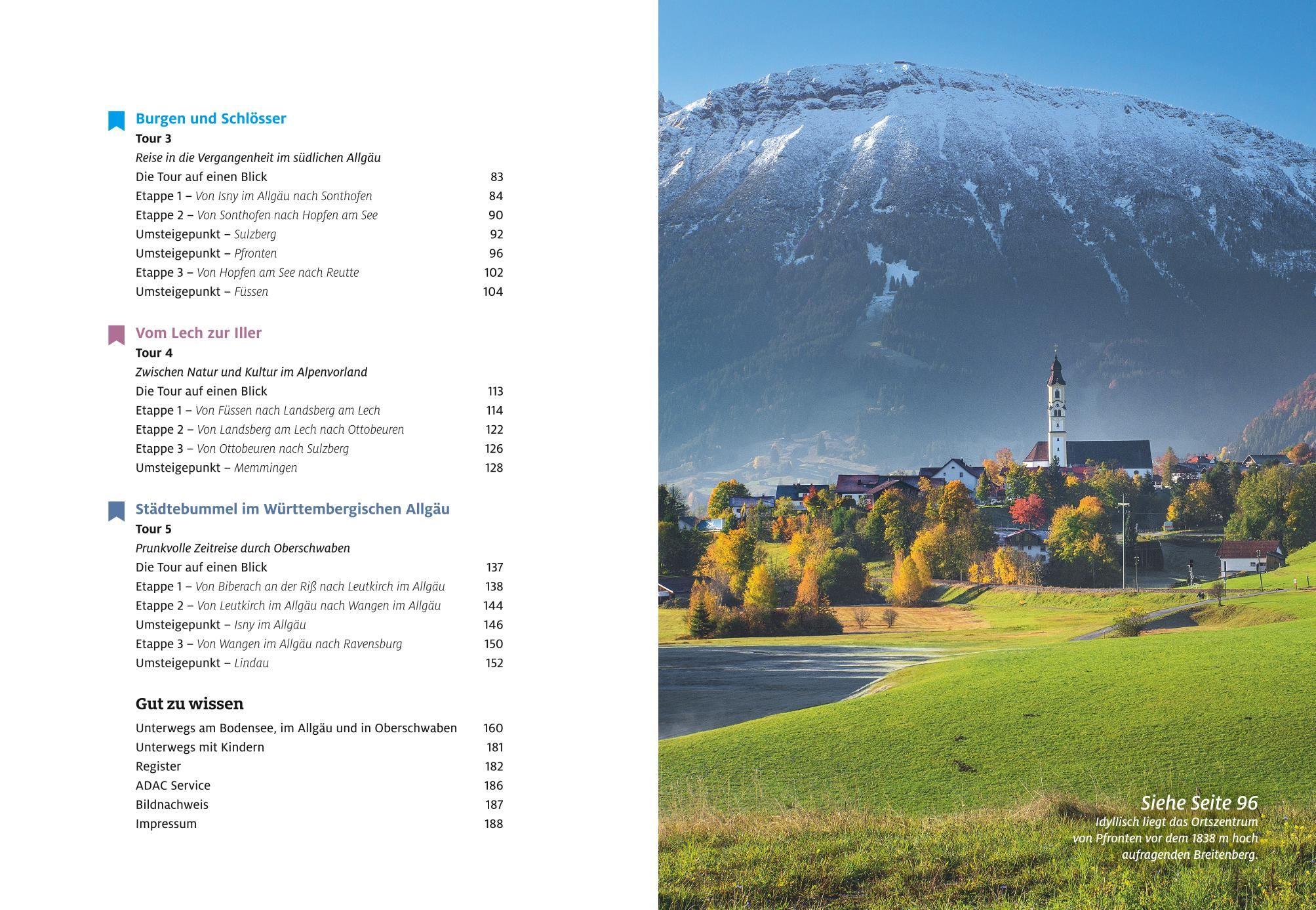 Beispielinhalt (Bild) ADAC Roadtrips - Bodensee, Allgäu und Oberschwaben