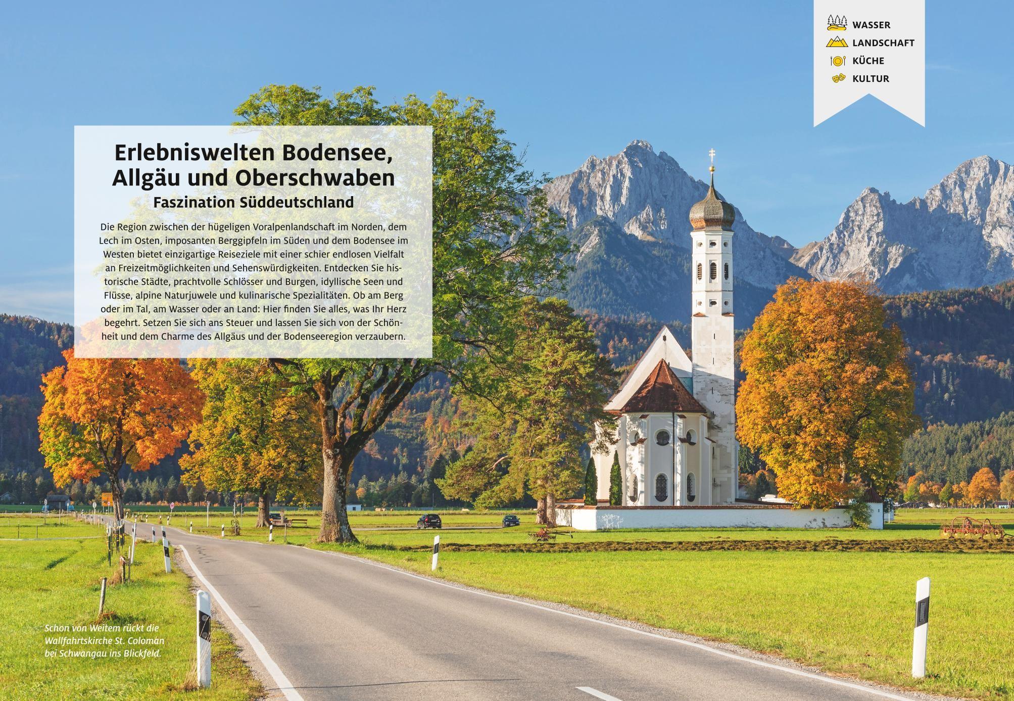 Beispielinhalt (Bild) ADAC Roadtrips - Bodensee, Allgäu und Oberschwaben